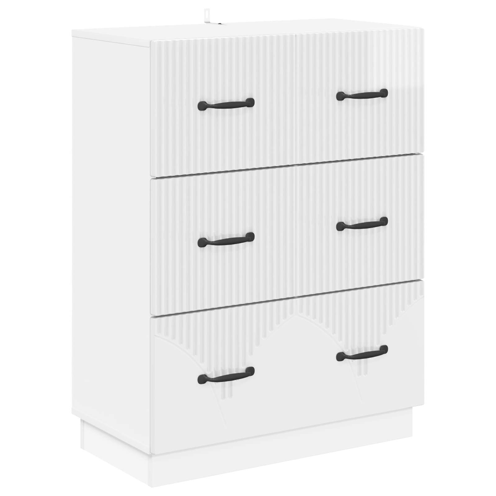 Armoire à tiroirs Blanc brillant 66 x 34,5 x 87 cm - XIOS