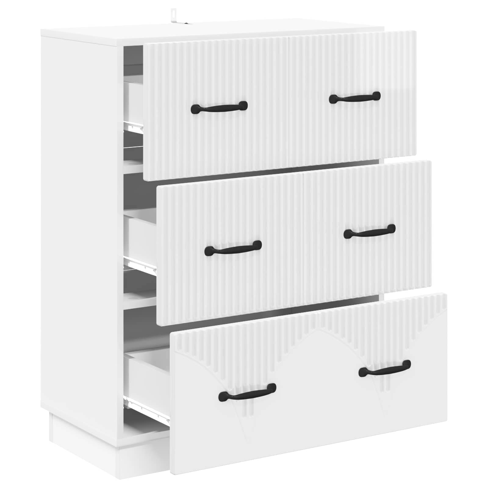 Armoire à tiroirs Blanc brillant 66 x 34,5 x 87 cm - XIOS