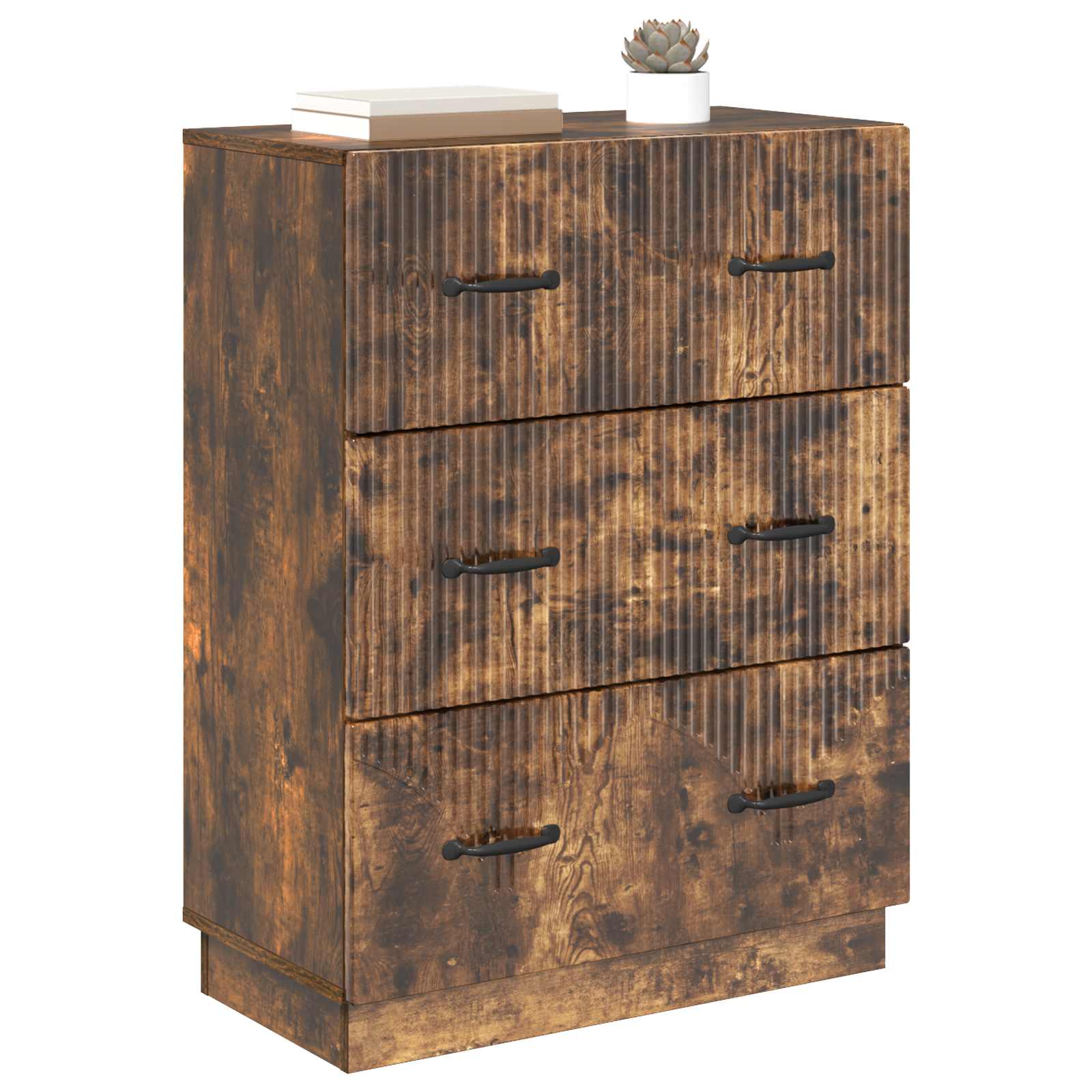 Armoire à tiroirs Chêne fumé 66 x 34,5 x 87 cm - XIOS
