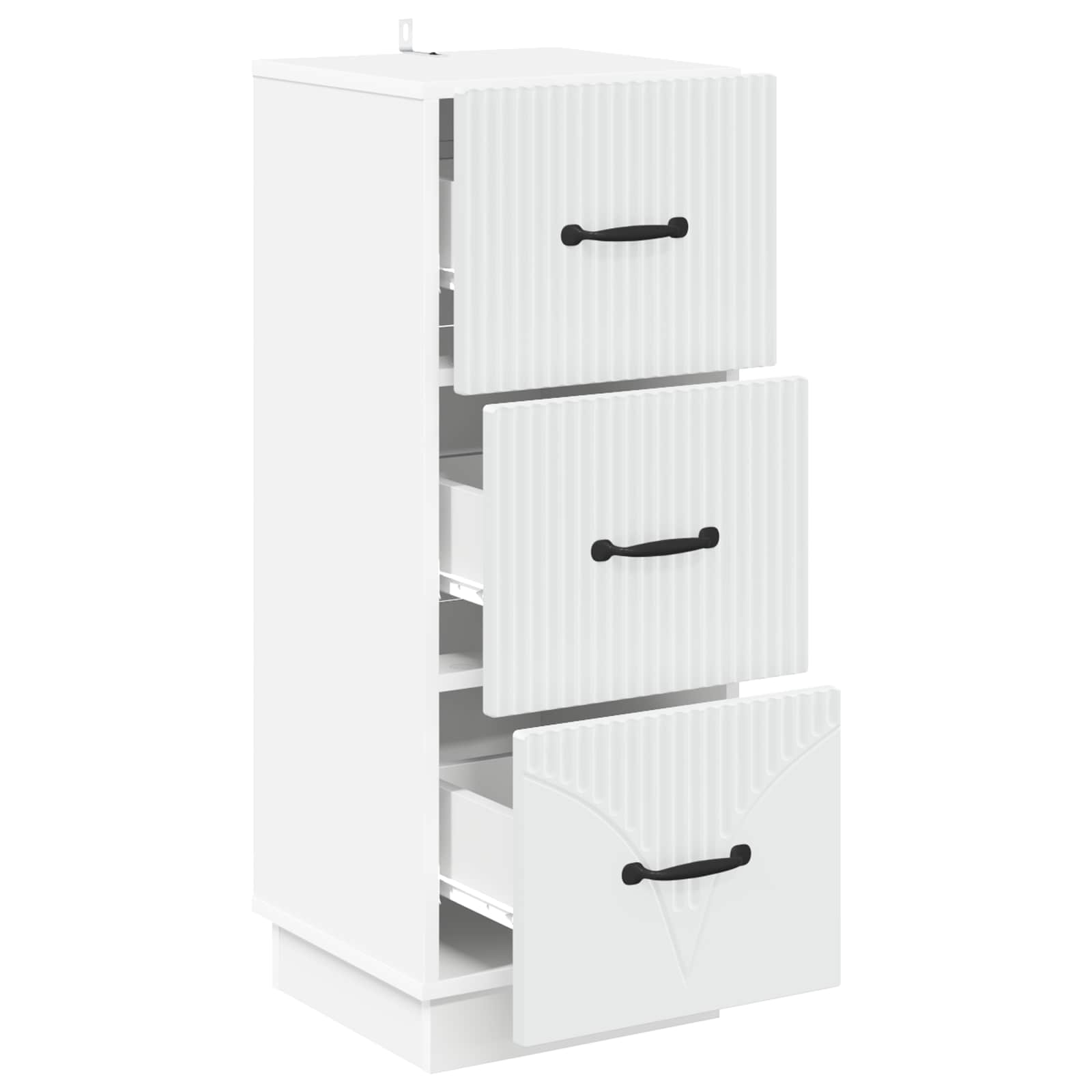 Armoire à tiroirs Blanc 33 x 34,5 x 87 cm Bois d'ingénierie - XIOS