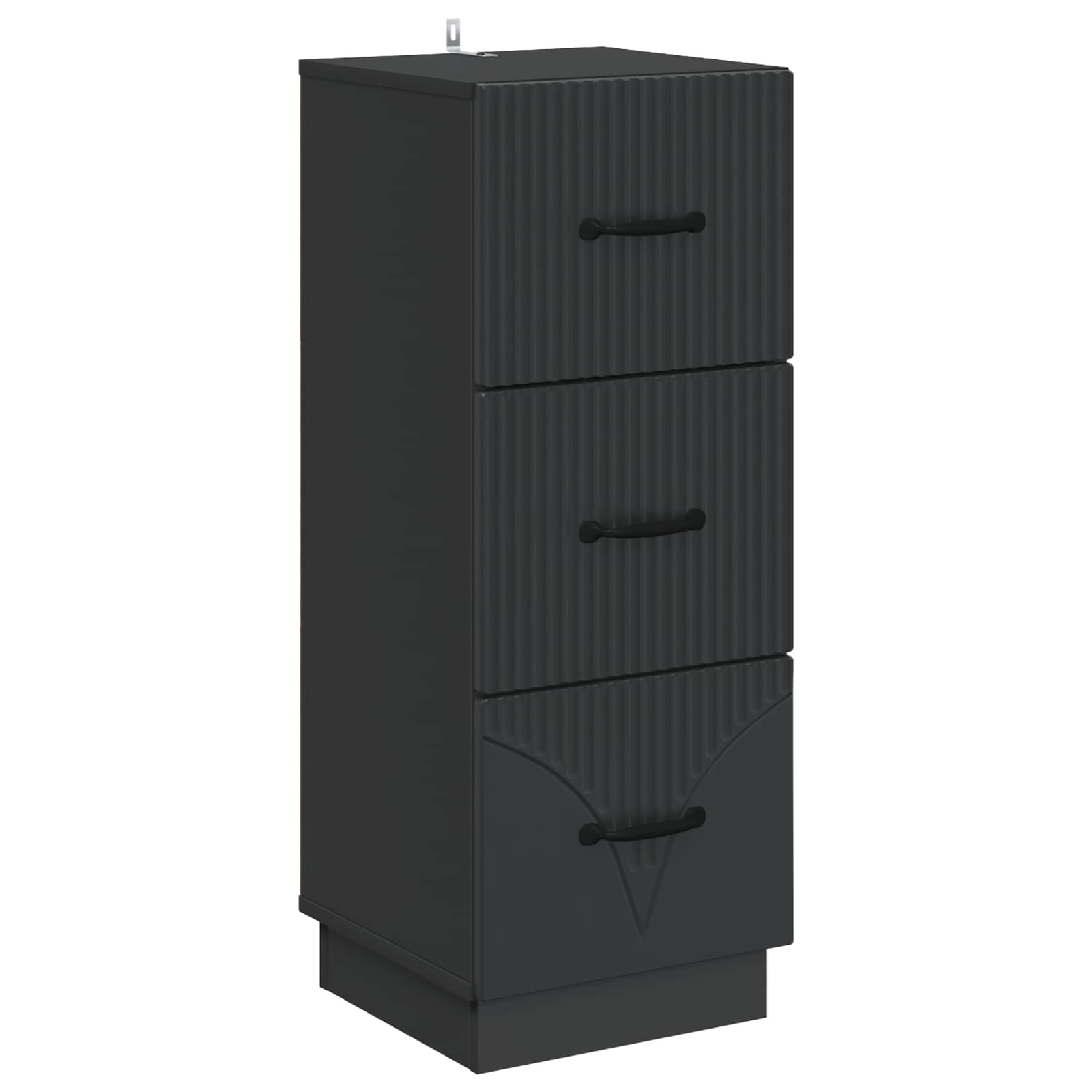 Armoire à tiroirs Noir 33 x 34,5 x 87 cm Bois d'ingénierie - XIOS