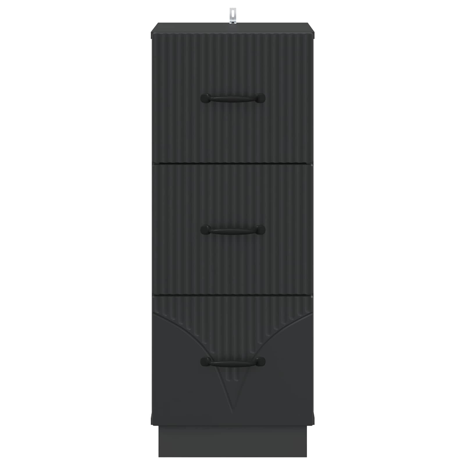 Armoire à tiroirs Noir 33 x 34,5 x 87 cm Bois d'ingénierie - XIOS
