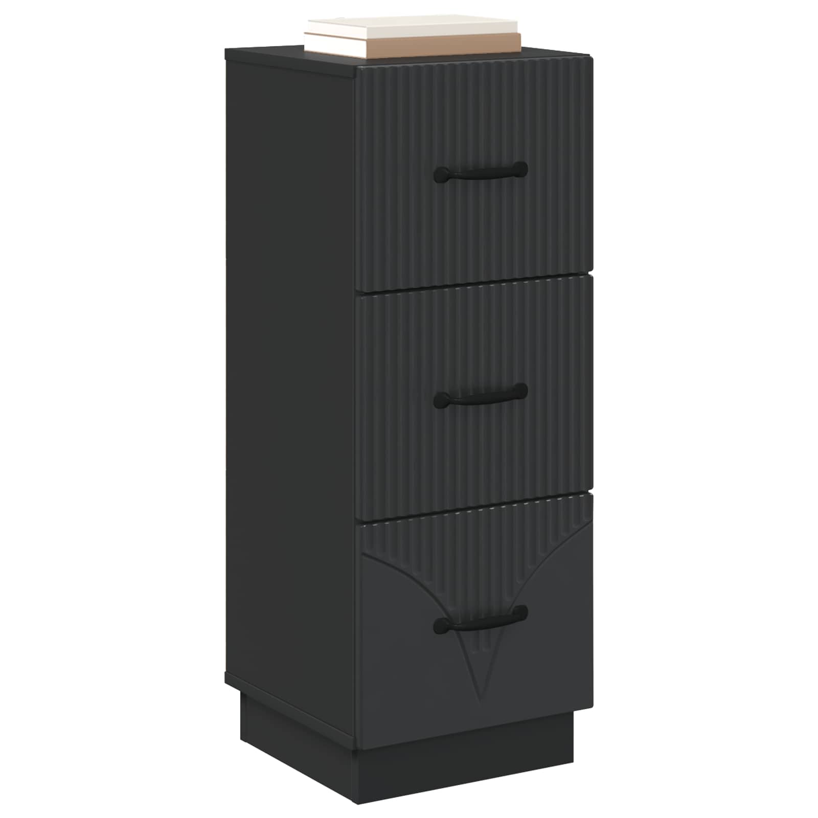 Armoire à tiroirs Noir 33 x 34,5 x 87 cm Bois d'ingénierie - XIOS
