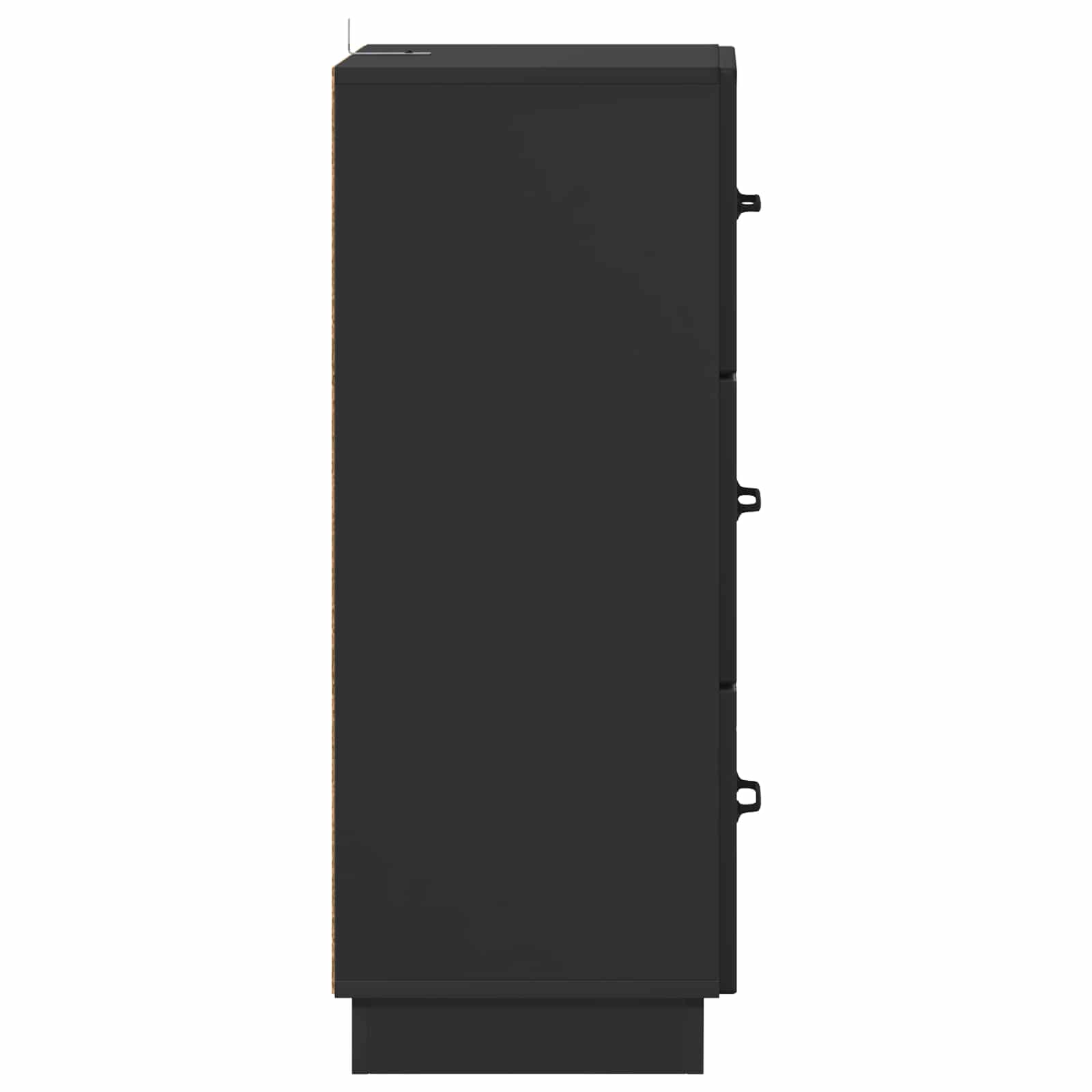 Armoire à tiroirs Noir 33 x 34,5 x 87 cm Bois d'ingénierie - XIOS