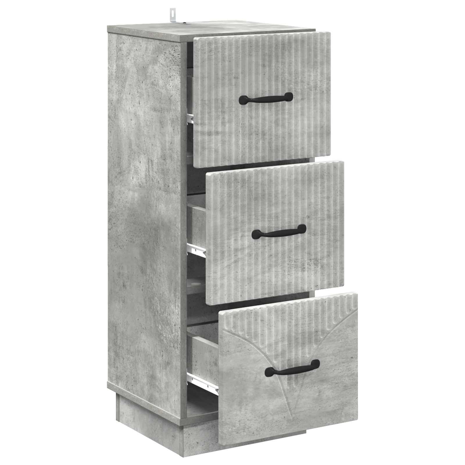 Armoire à tiroirs Gris béton 33 x 34,5 x 87 cm - XIOS