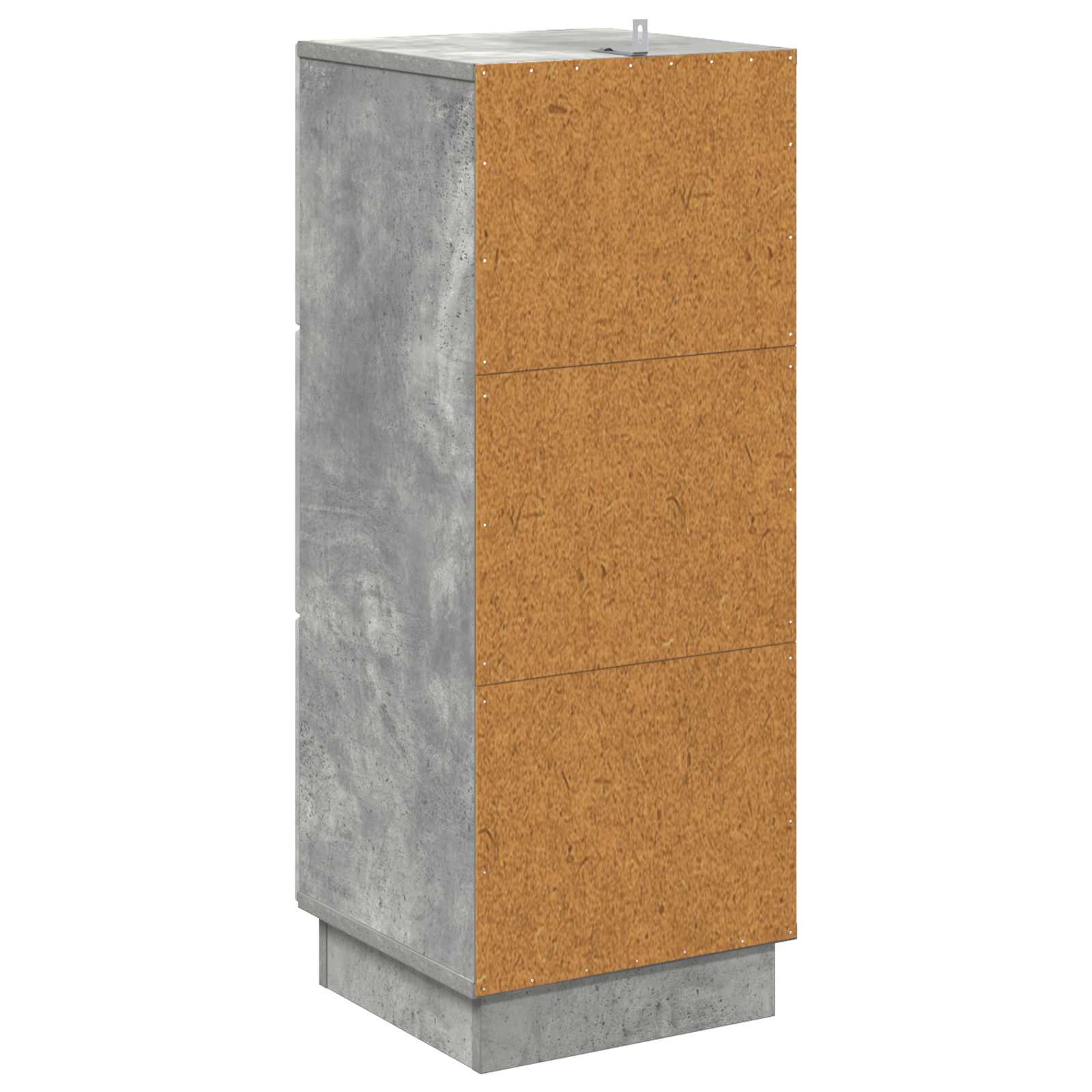 Armoire à tiroirs Gris béton 33 x 34,5 x 87 cm - XIOS