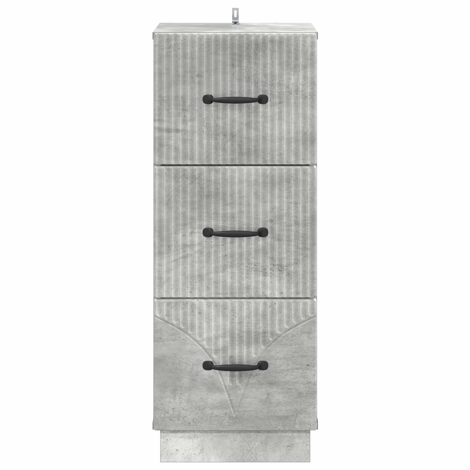 Armoire à tiroirs Gris béton 33 x 34,5 x 87 cm - XIOS
