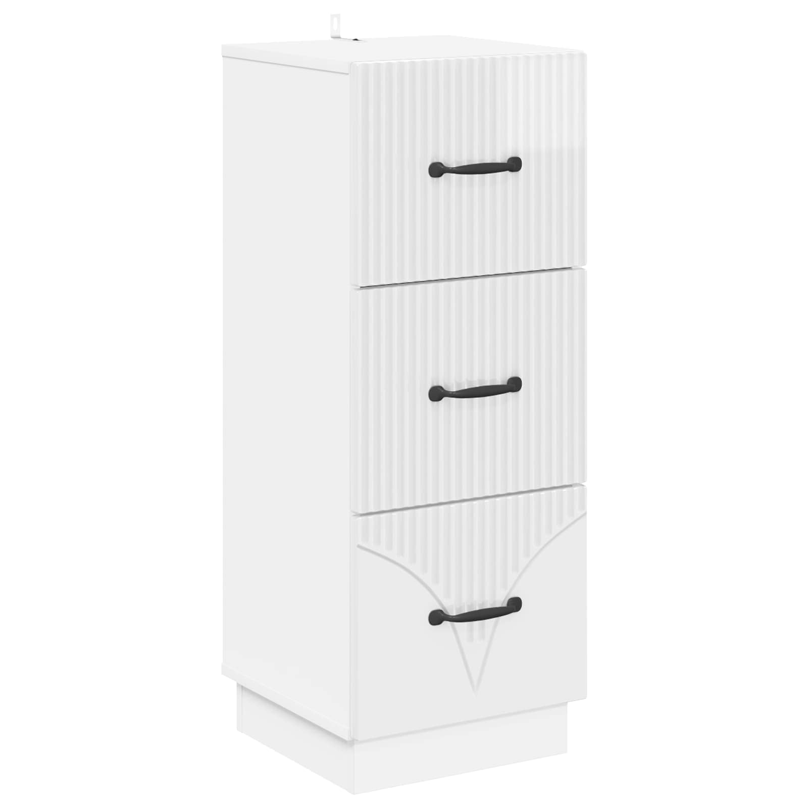 Armoire à tiroirs Blanc brillant 33 x 34,5 x 87 cm - XIOS