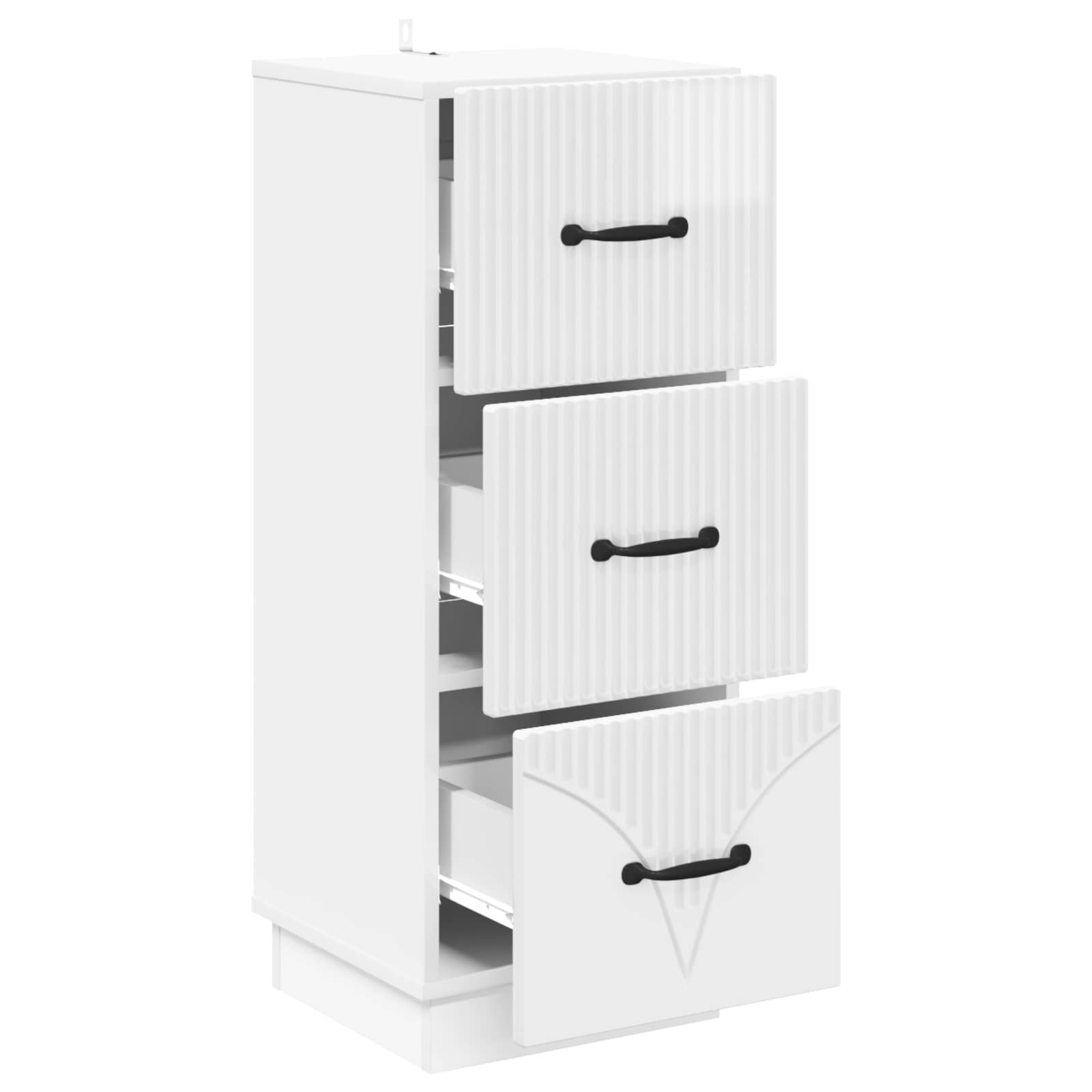 Armoire à tiroirs Blanc brillant 33 x 34,5 x 87 cm - XIOS
