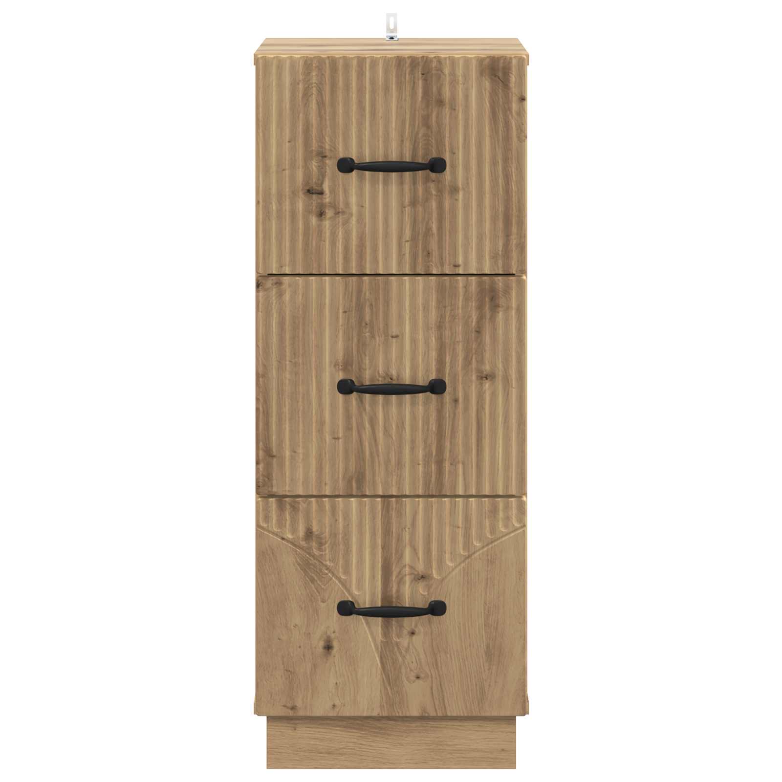 Armoire à tiroirs Chêne artisanal 33 x 34,5 x 87 cm - XIOS