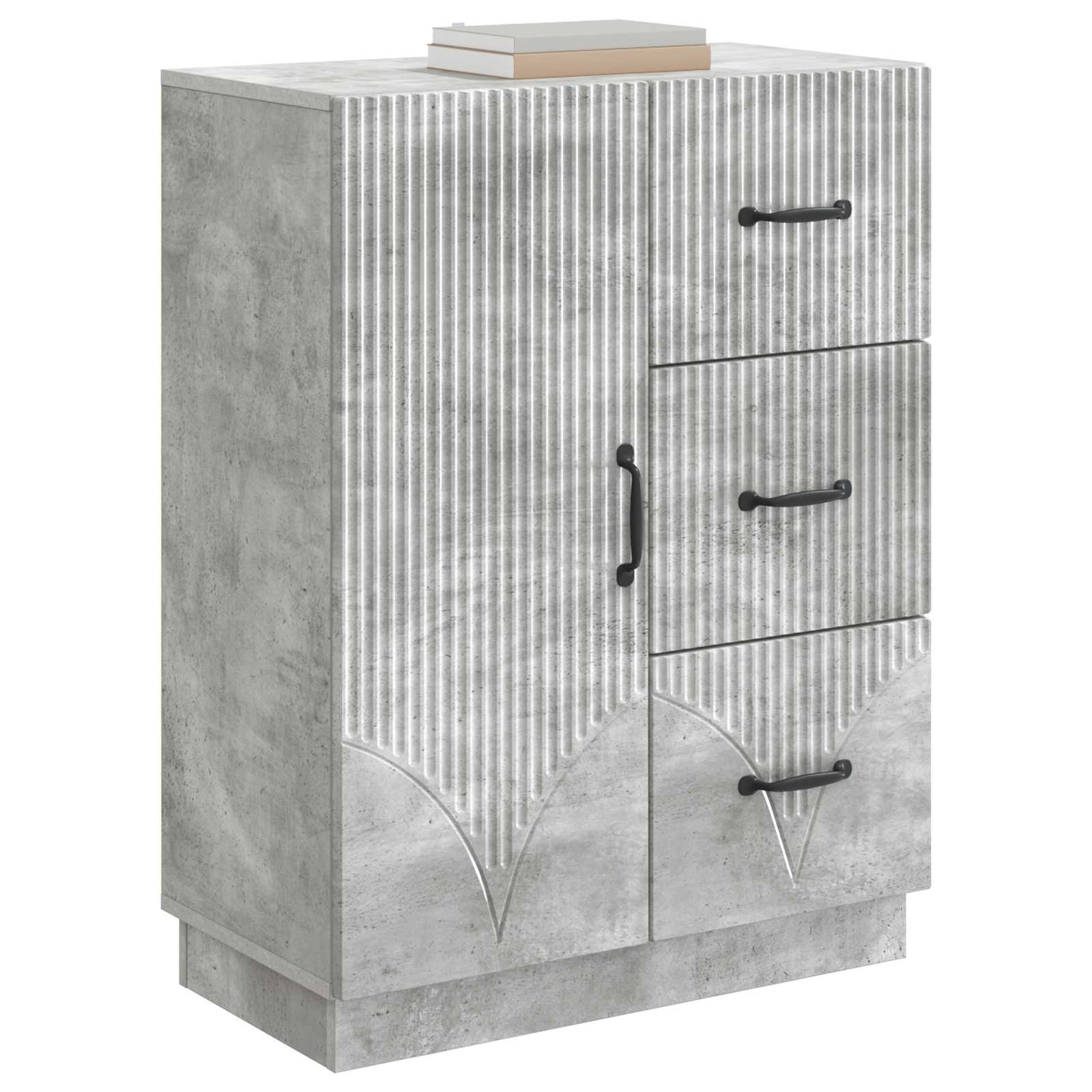 Buffet Gris béton 66 x 34,5 x 87 cm Bois d'ingénierie - XIOS