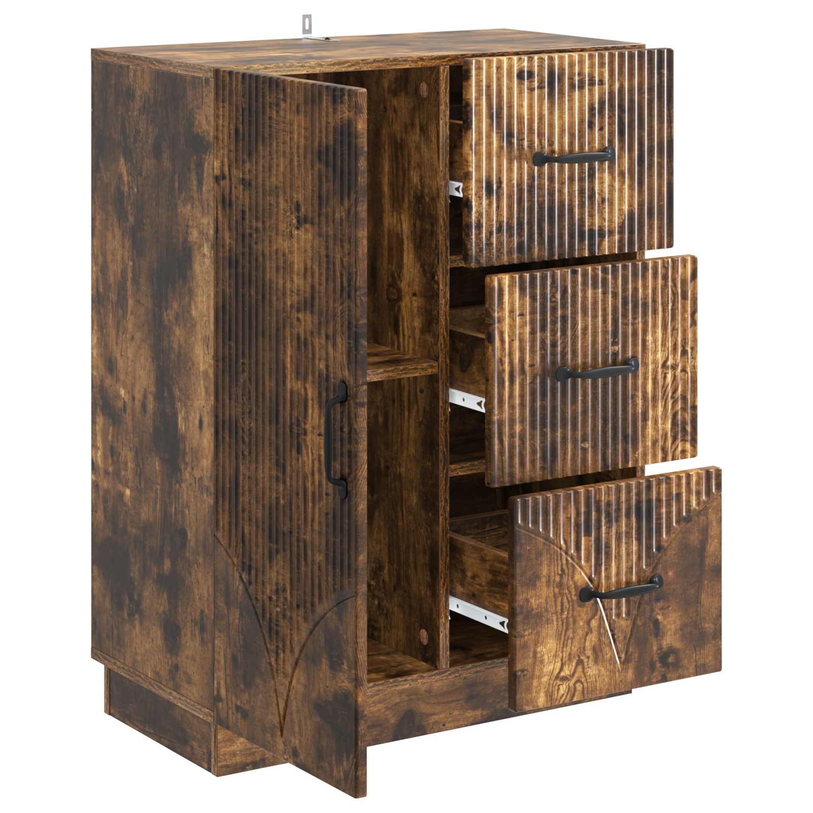 Buffet Chêne fumé 66 x 34,5 x 87 cm Bois d'ingénierie - XIOS
