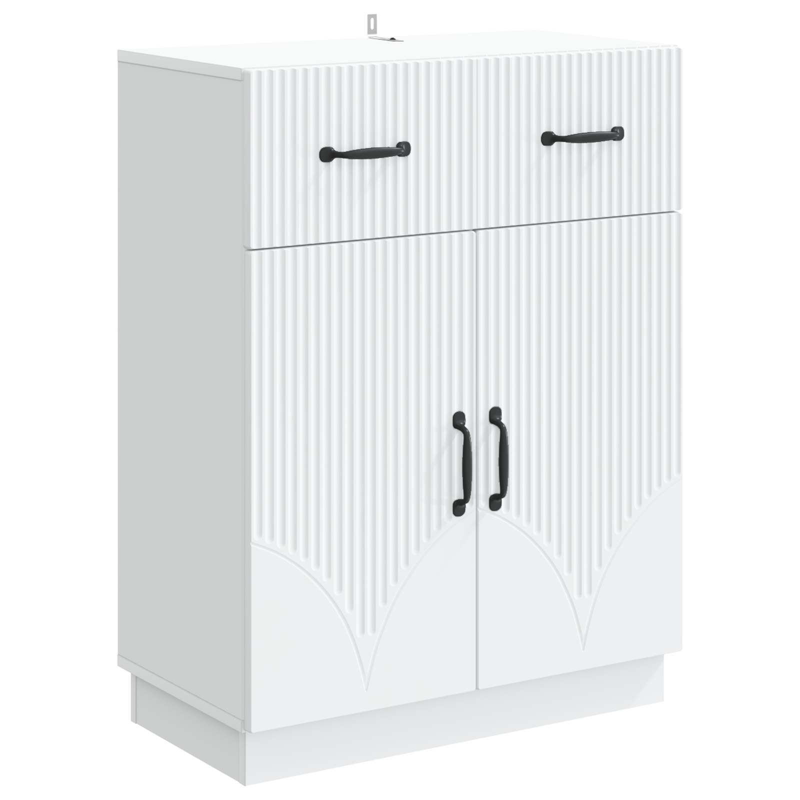 Buffet avec tiroir Blanc 66 x 34,5 x 87 cm Bois d'ingénierie - XIOS