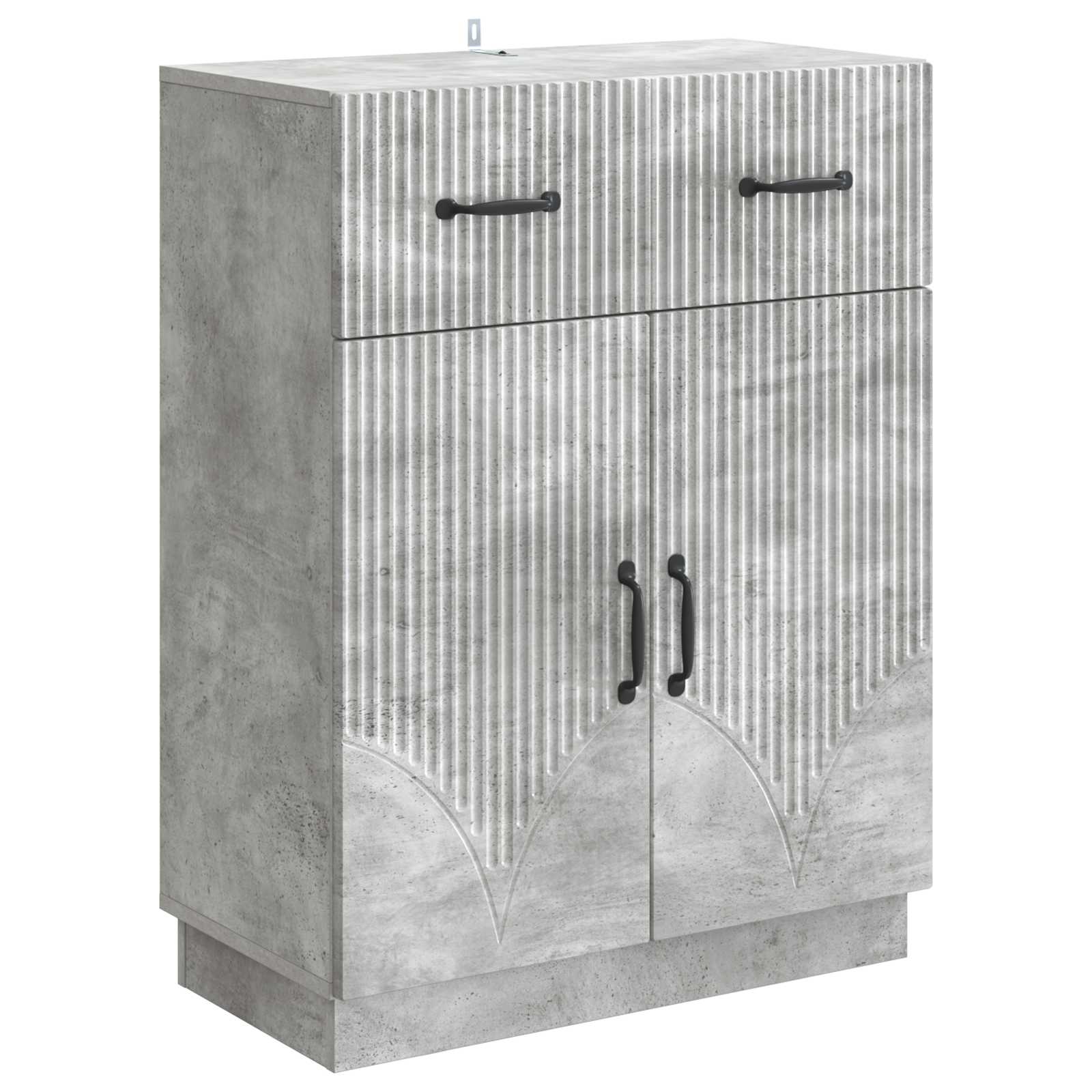 Buffet Gris béton 66 x 34,5 x 87 cm Bois d'ingénierie - XIOS
