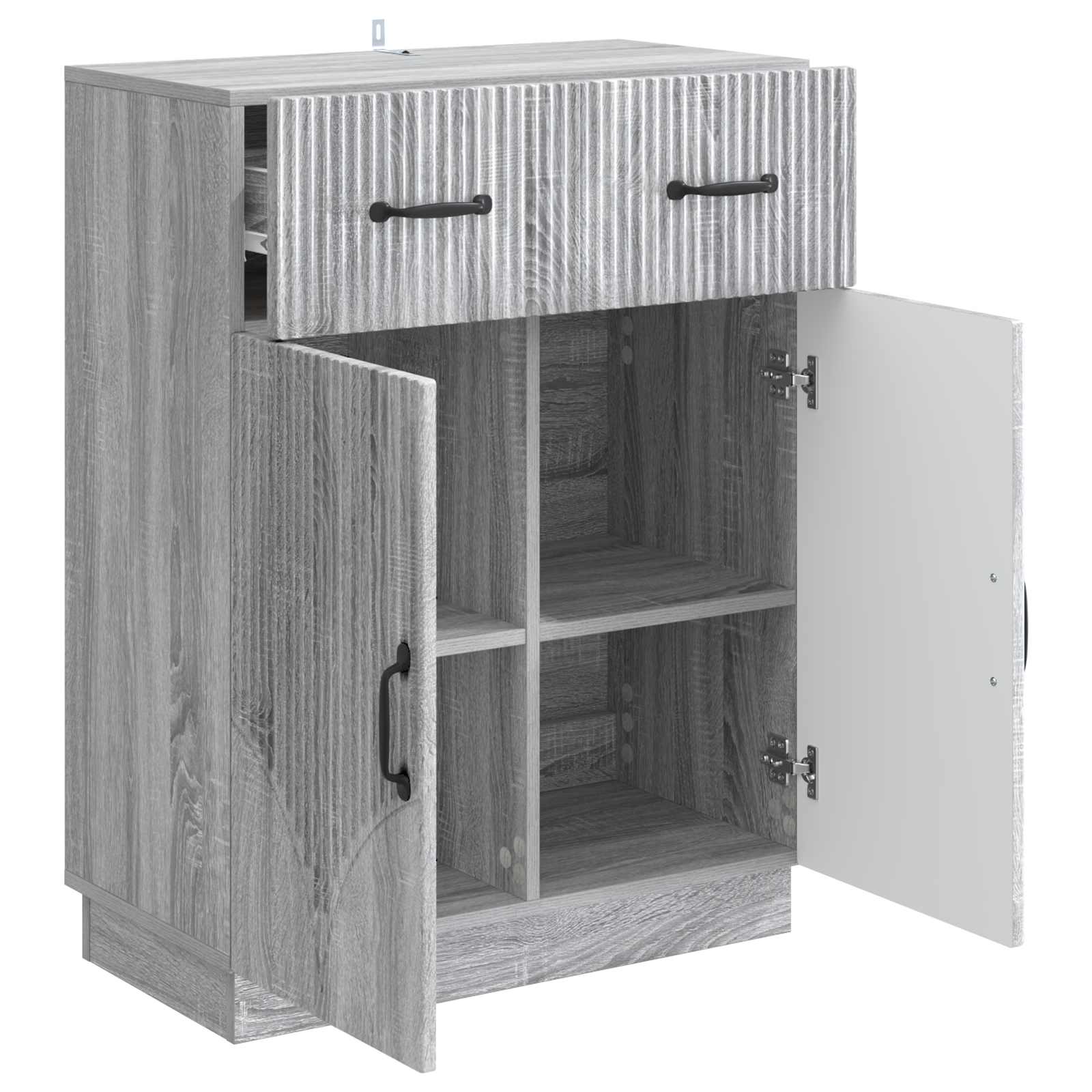 Buffet Sonoma gris 66 x 34,5 x 87 cm Bois d'ingénierie - XIOS