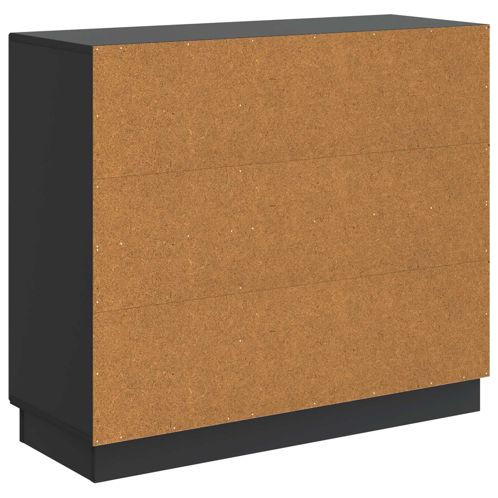 Buffet Noir 89 x 34,5 x 77 cm Bois d'ingénierie - XIOS