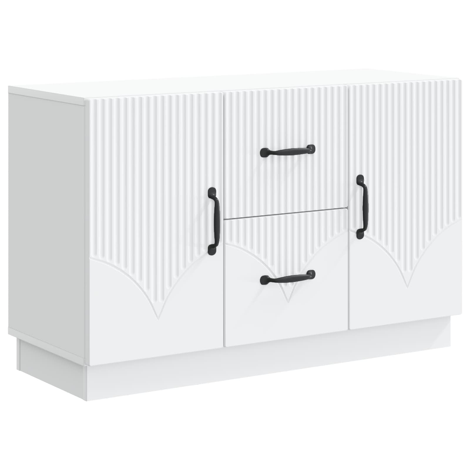 Buffet avec tiroir Blanc 89 x 34,5 x 57 cm Bois d'ingénierie - XIOS