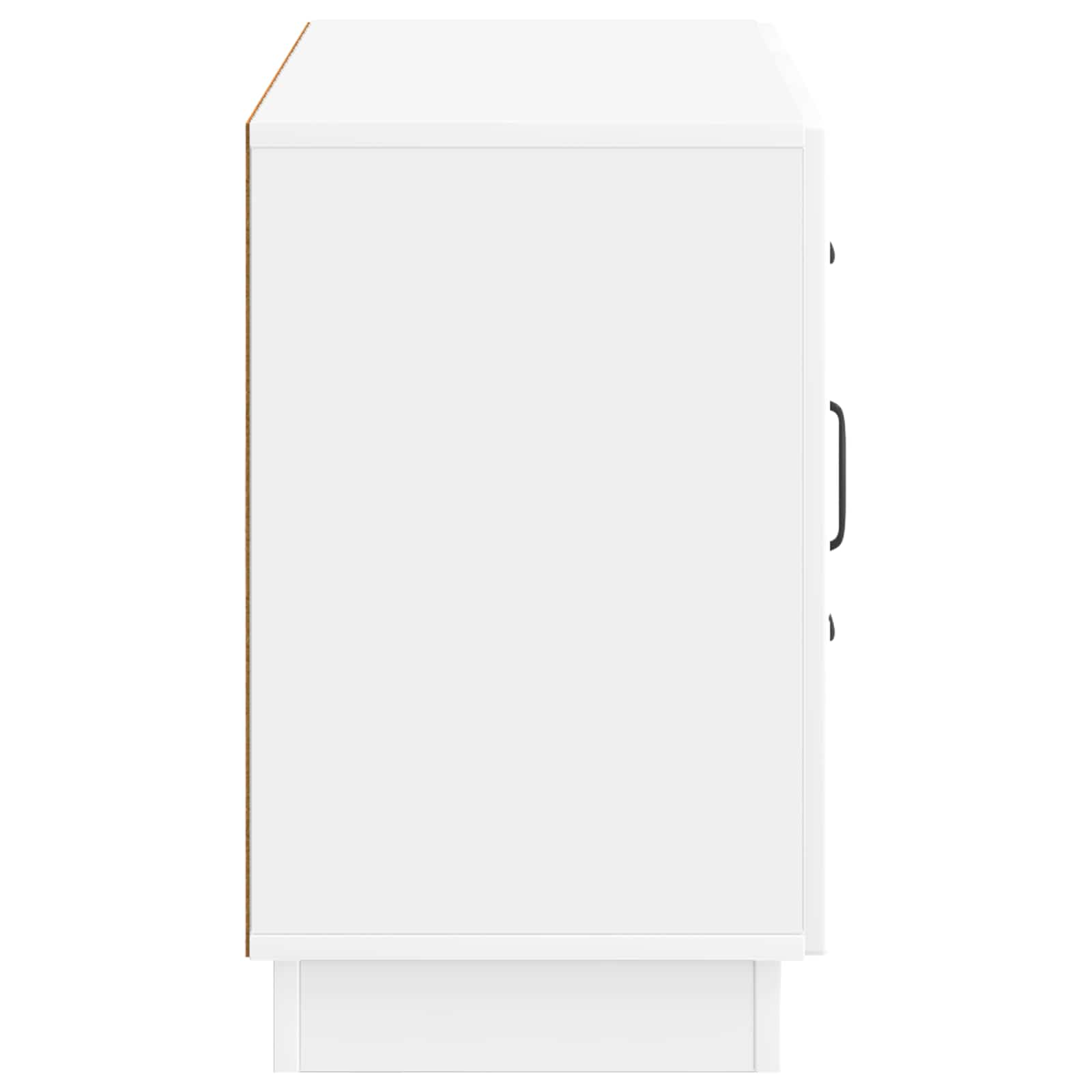 Buffet Blanc brillant 89 x 34,5 x 57 cm Bois d'ingénierie - XIOS