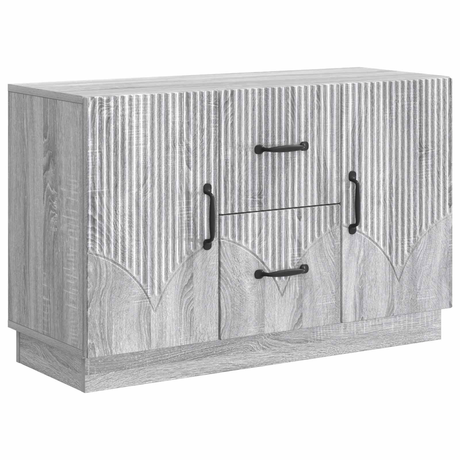 Buffet Sonoma gris 89 x 34,5 x 57 cm Bois d'ingénierie - XIOS