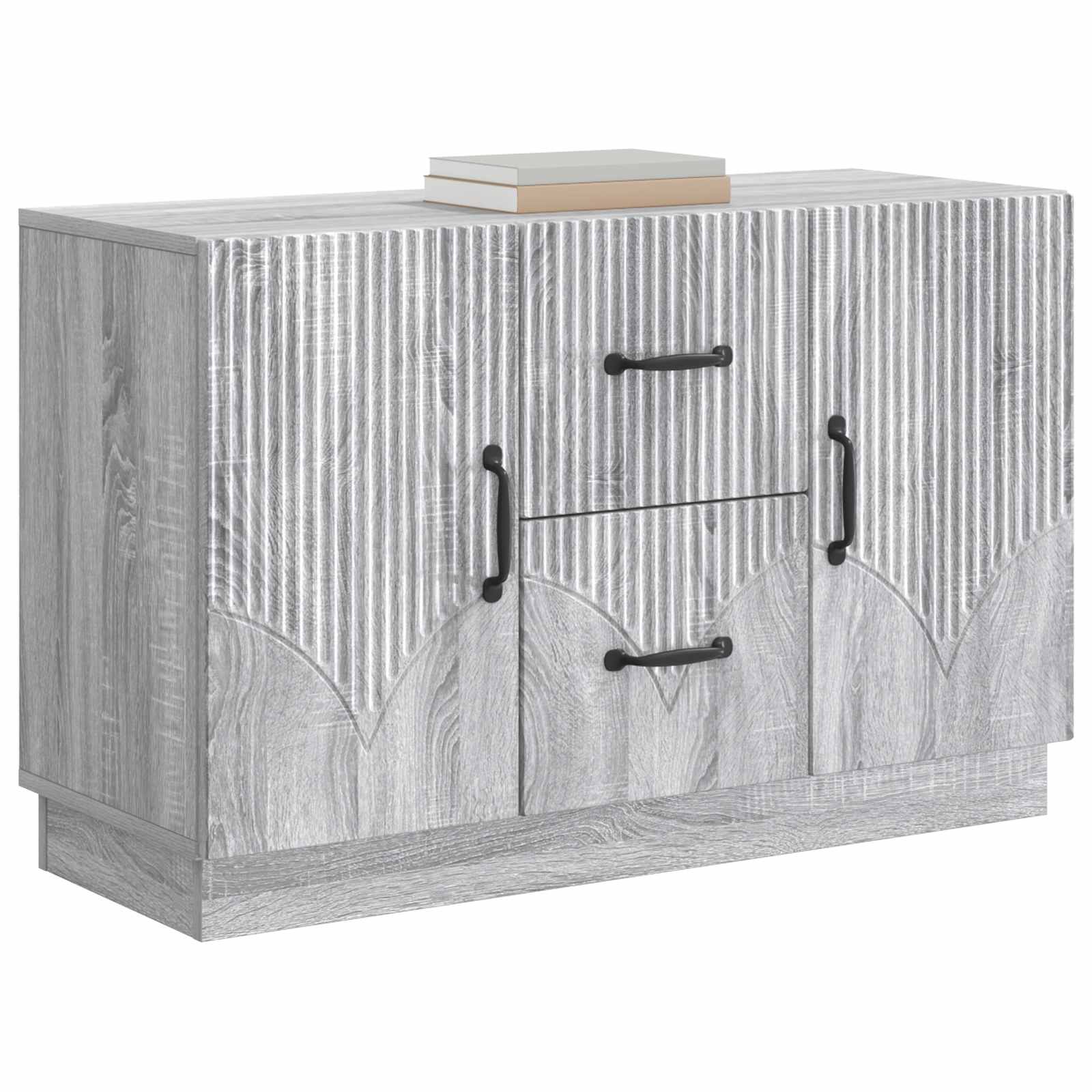 Buffet Sonoma gris 89 x 34,5 x 57 cm Bois d'ingénierie - XIOS