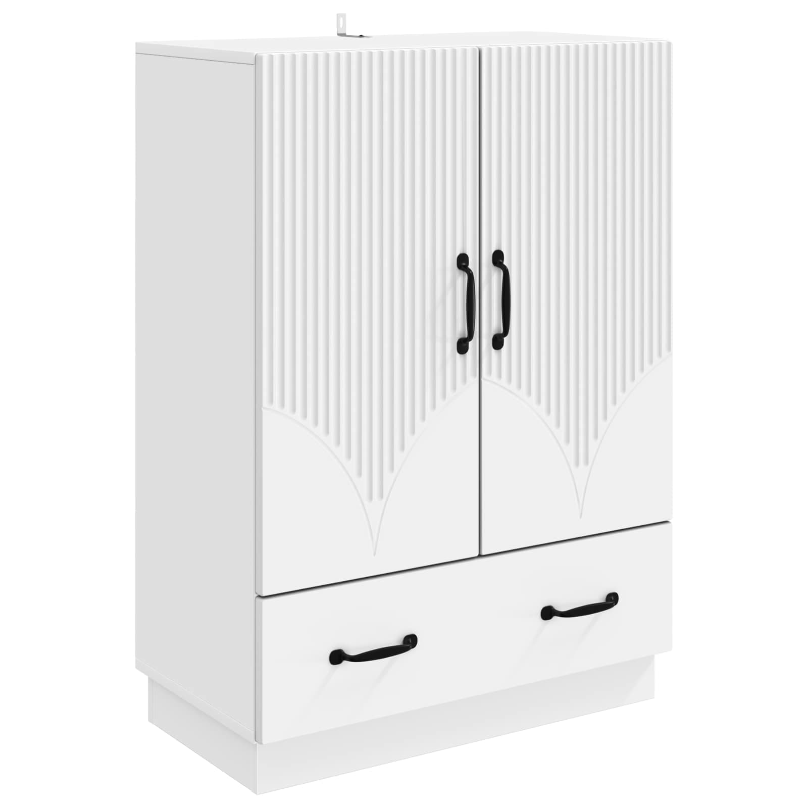 Buffet avec tiroir Blanc 66 x 34,5 x 92 cm Bois d'ingénierie - XIOS