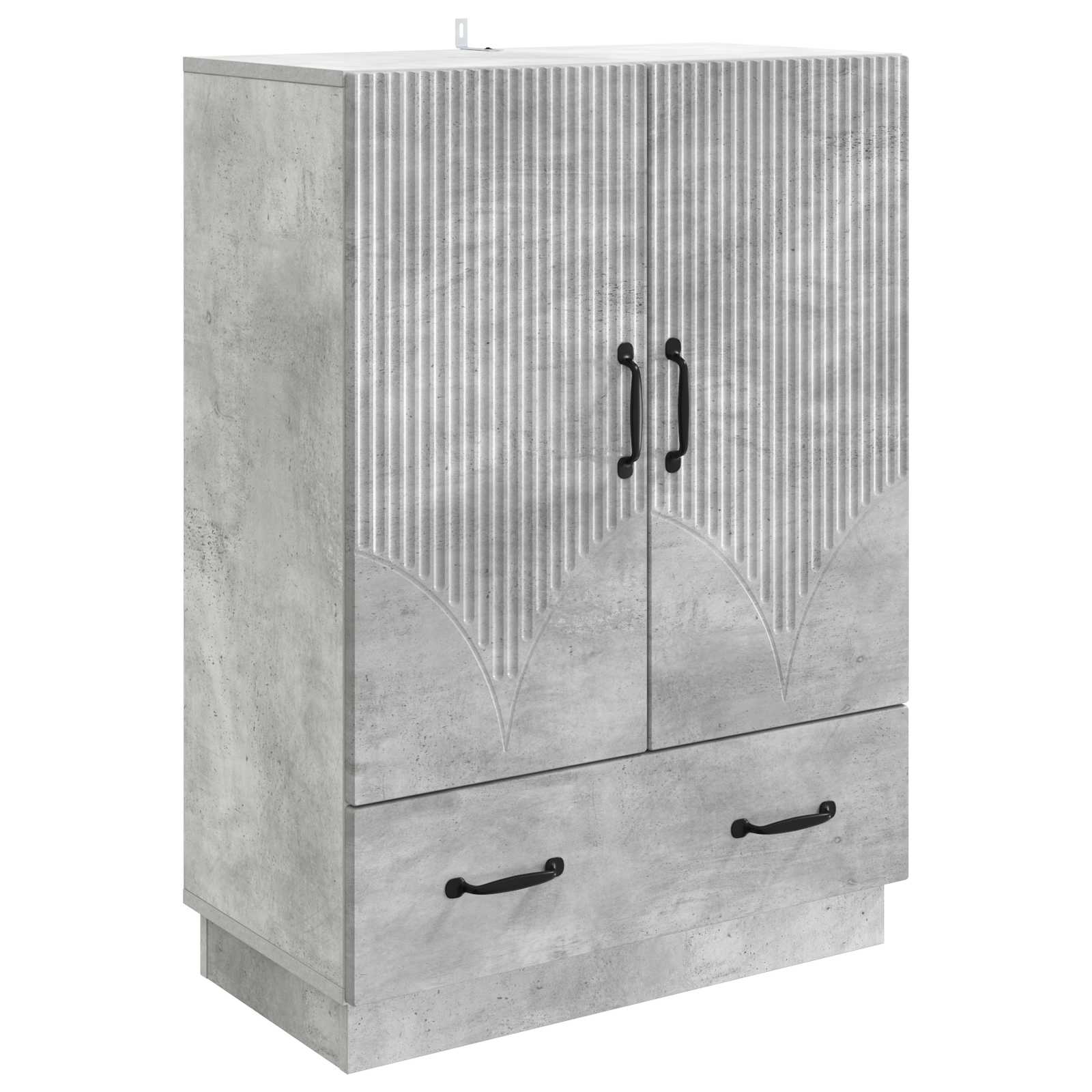 Buffet Gris béton 66 x 34,5 x 92 cm Bois d'ingénierie - XIOS