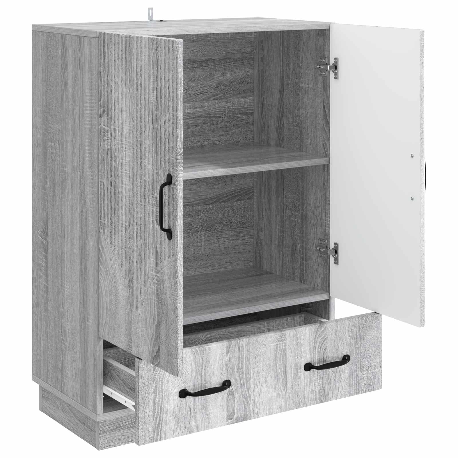 Buffet Sonoma gris 66 x 34,5 x 92 cm Bois d'ingénierie - XIOS