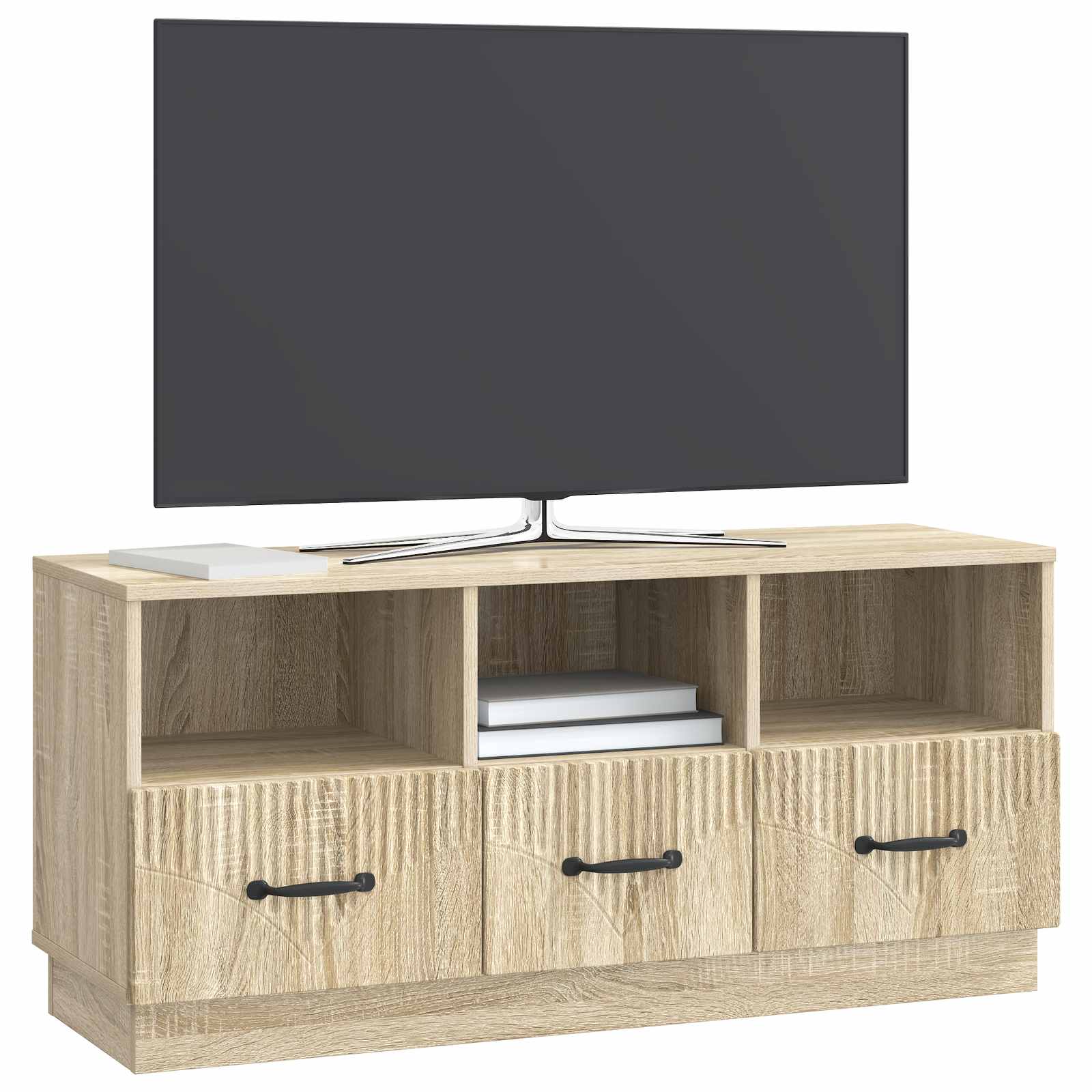 Meuble TV Chêne Sonoma 102 x 34,5 x 47 cm Bois d'ingénierie - XIOS