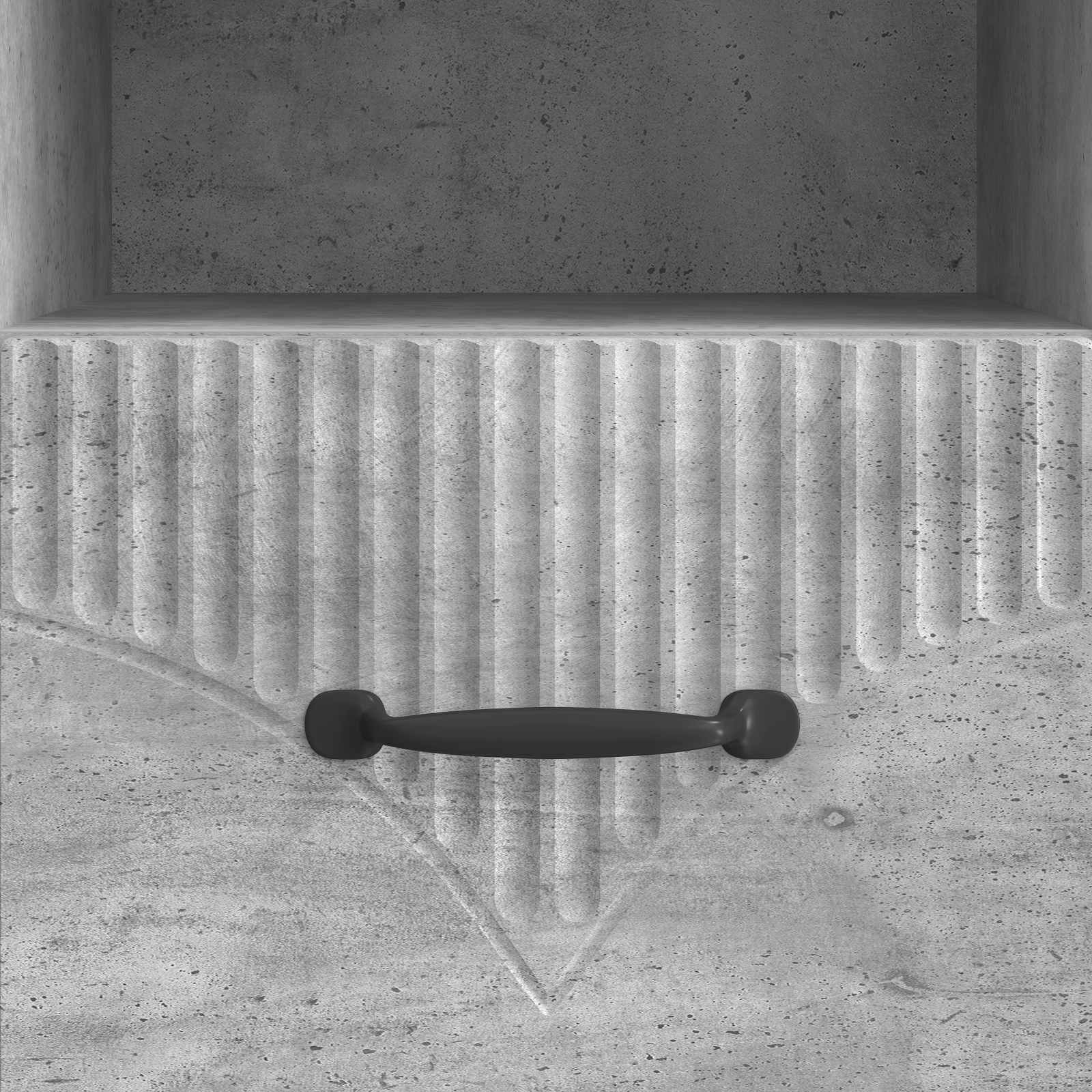 Meuble TV Gris béton 102 x 34,5 x 47 cm Bois d'ingénierie - XIOS