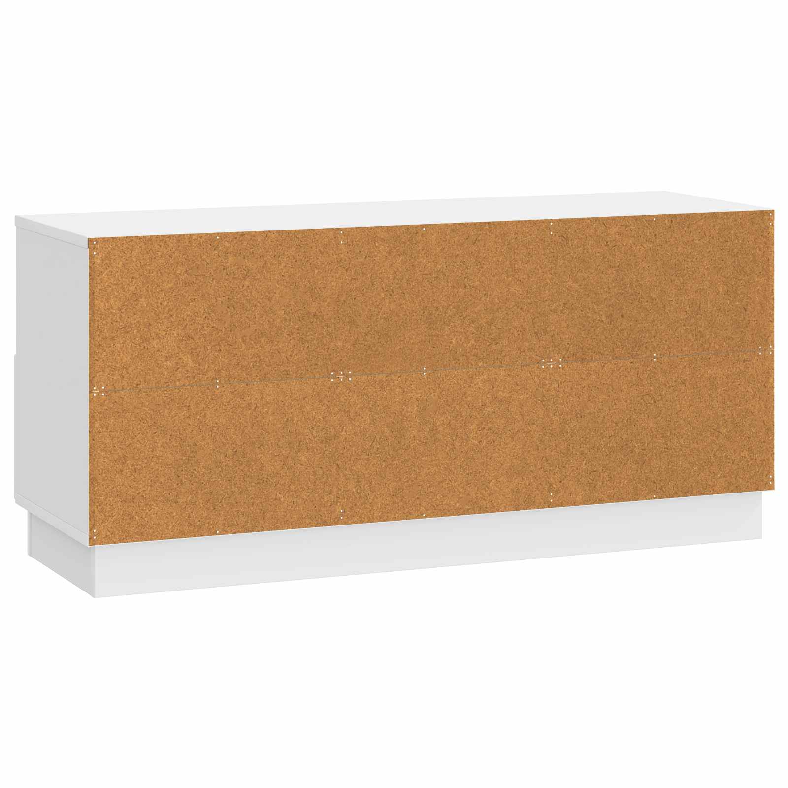 Meuble TV Blanc brillant 102 x 34,5 x 47 cm Bois d'ingénierie - XIOS