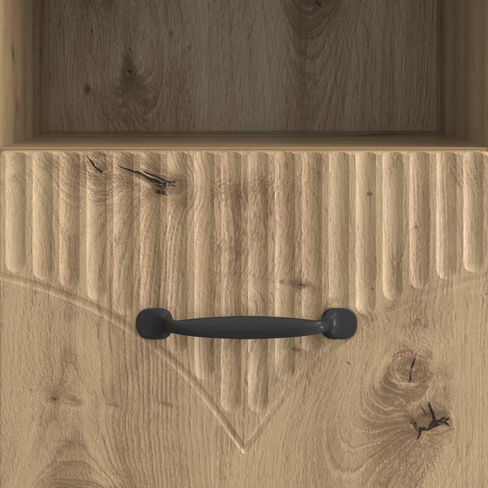 Meuble TV Chêne artisanal 102 x 34,5 x 47 cm Bois d'ingénierie - XIOS