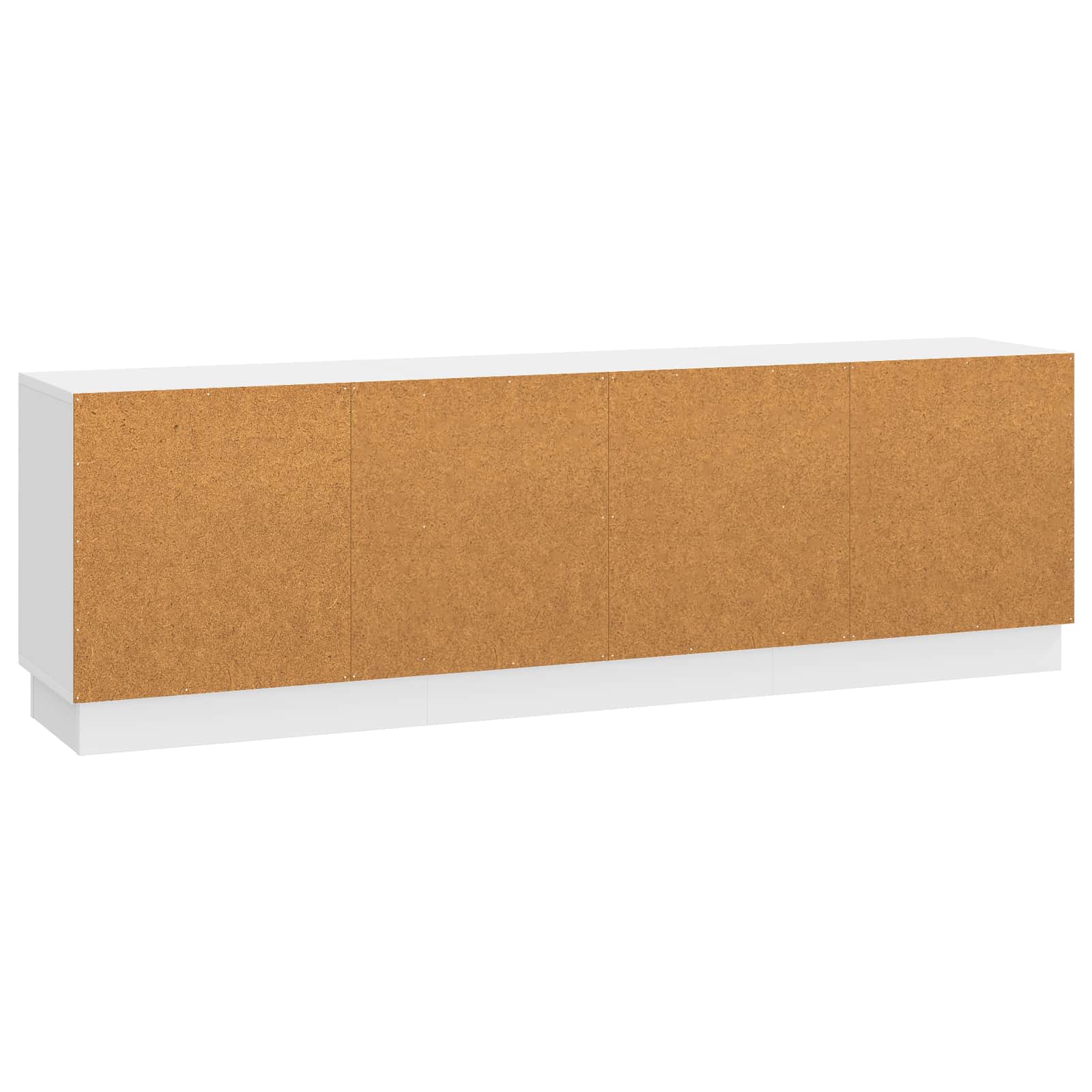 Meuble TV Blanc brillant 150 x 31 x 47 cm Bois d'ingénierie - XIOS