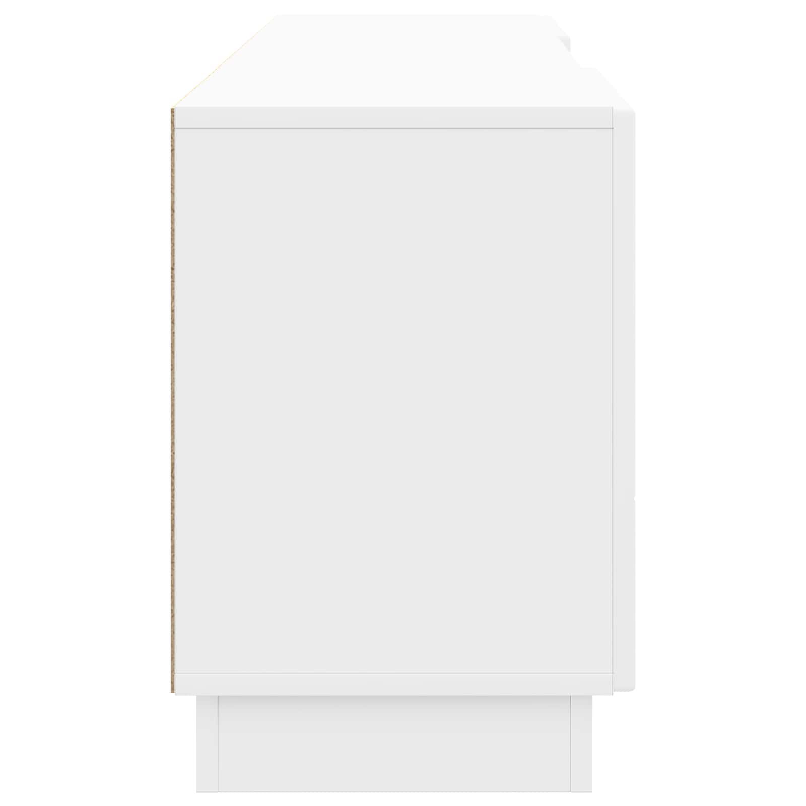 Meuble TV Blanc brillant 150 x 31 x 47 cm Bois d'ingénierie - XIOS