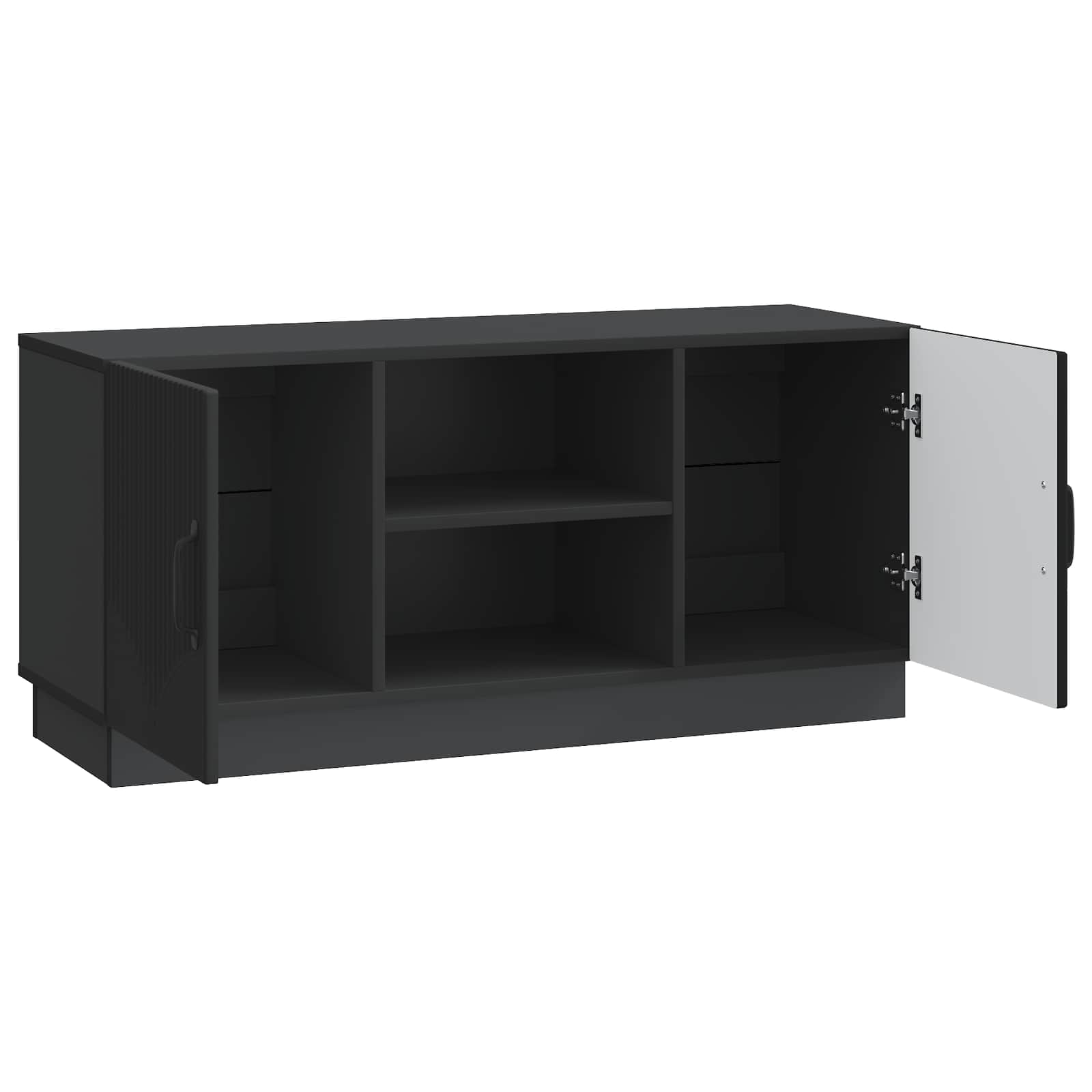 Meuble TV Noir 102 x 34,5 x 47 cm Bois d'ingénierie - XIOS
