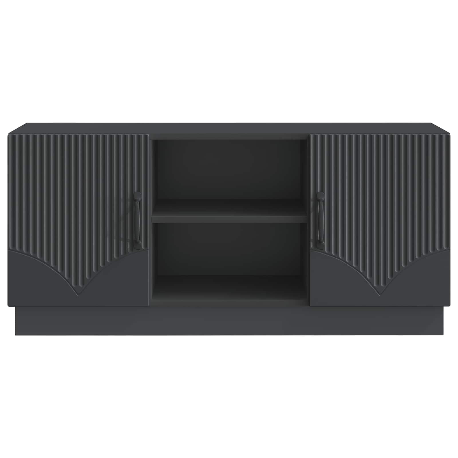 Meuble TV Noir 102 x 34,5 x 47 cm Bois d'ingénierie - XIOS