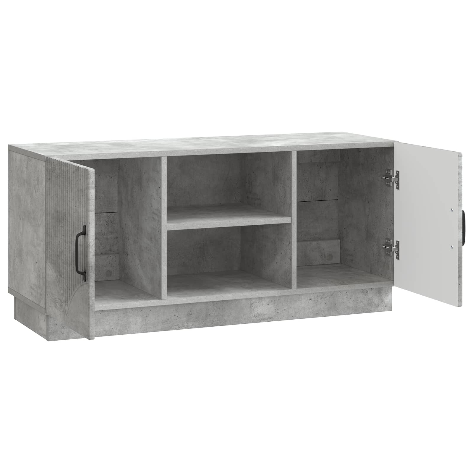 Meuble TV Gris béton 102 x 34,5 x 47 cm Bois d'ingénierie - XIOS