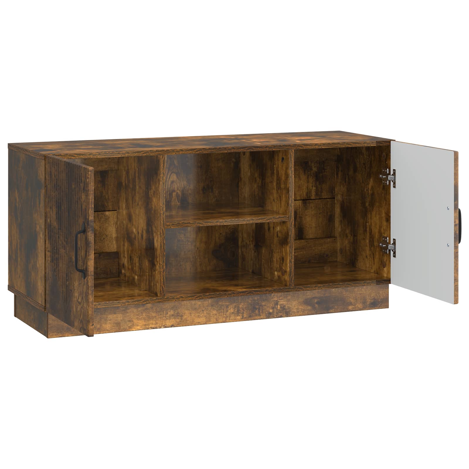 Meuble TV Chêne fumé 102 x 34,5 x 47 cm Bois d'ingénierie - XIOS