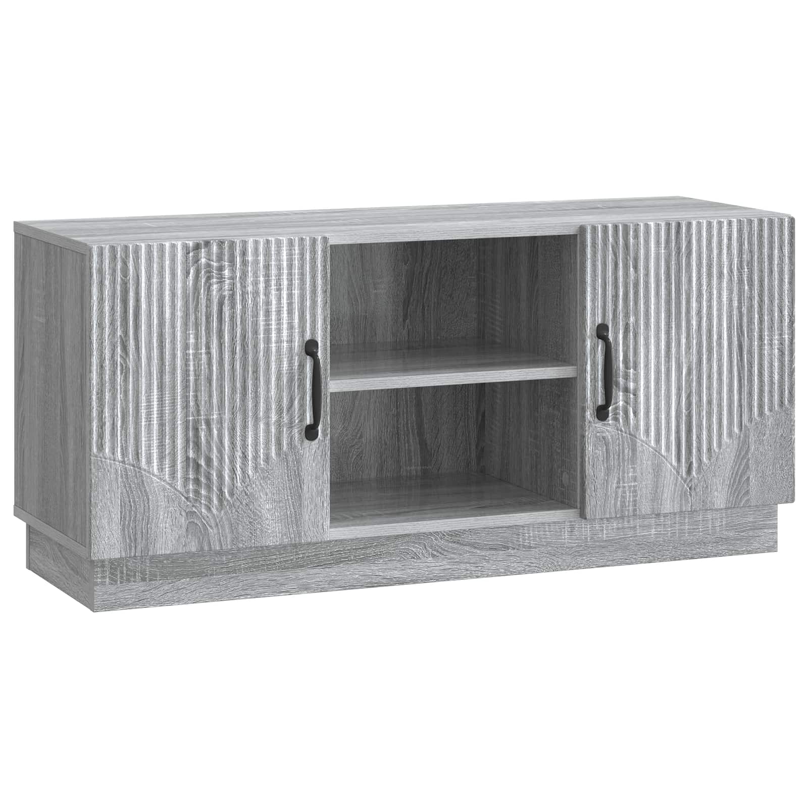 Meuble TV Sonoma gris 102 x 34,5 x 47 cm Bois d'ingénierie - XIOS