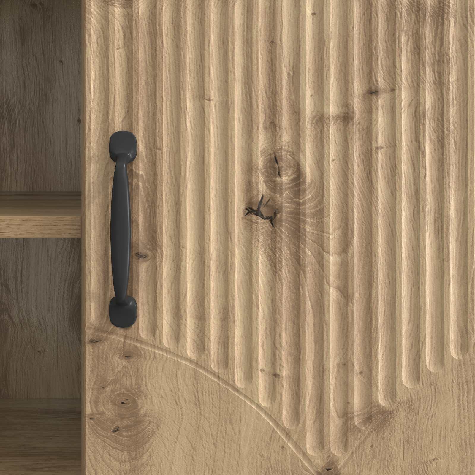 Meuble TV Chêne artisanal 102 x 34,5 x 47 cm Bois d'ingénierie - XIOS