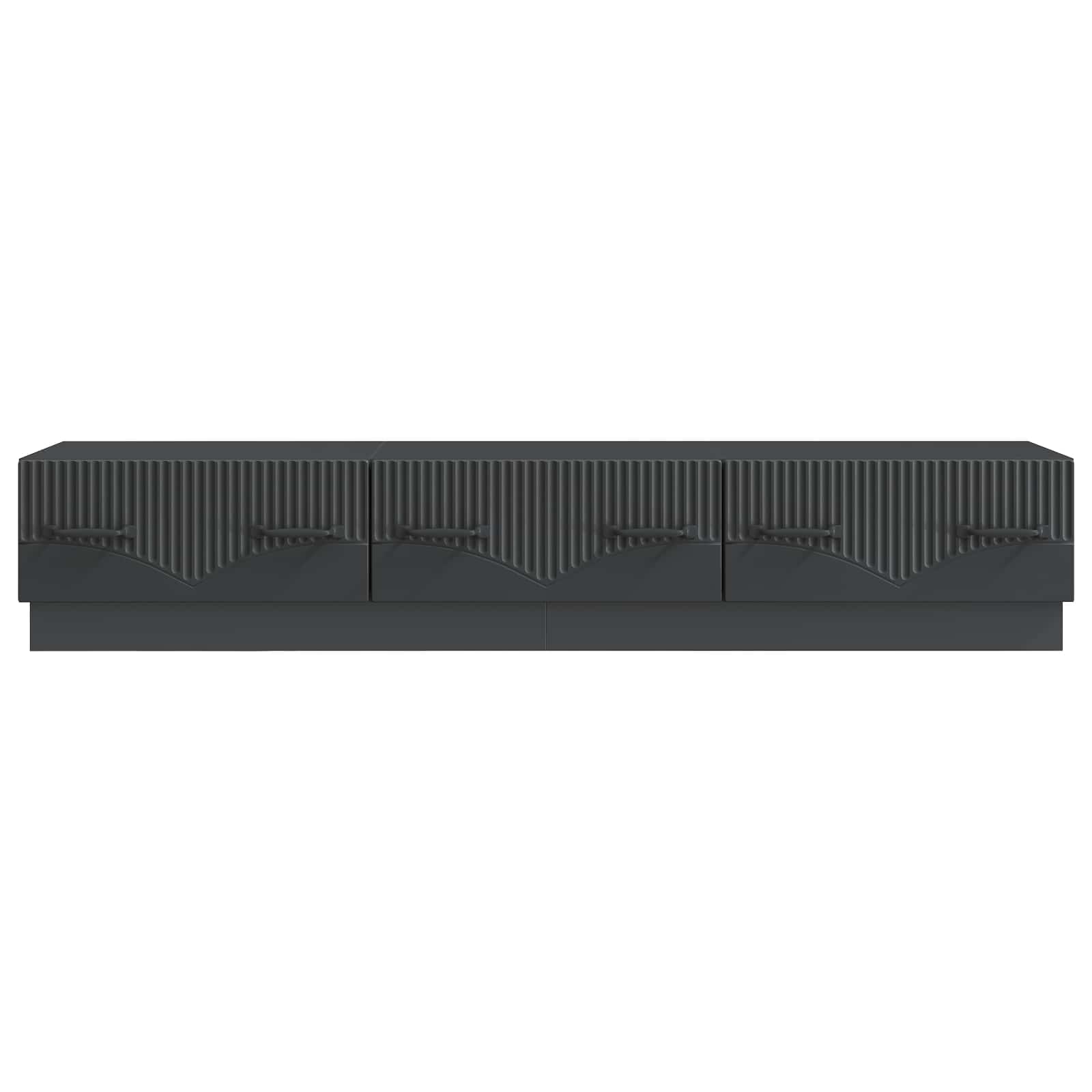 Meuble TV avec tiroir Noir 147 x 34,5 x 27 cm Bois d'ingénierie - XIOS