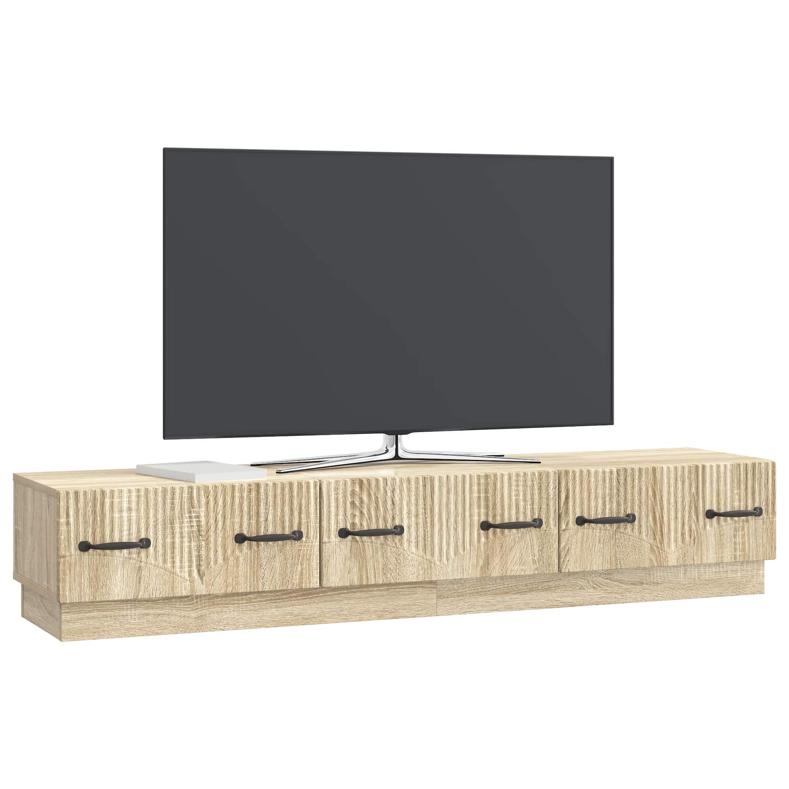 Meuble TV Chêne Sonoma 147 x 34,5 x 27 cm Bois d'ingénierie - XIOS