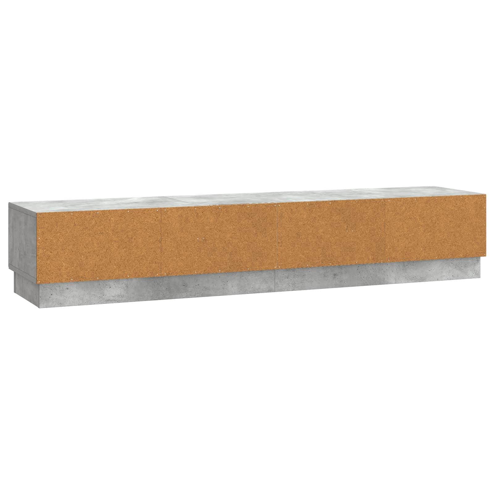 Meuble TV Gris béton 147 x 34,5 x 27 cm Bois d'ingénierie - XIOS
