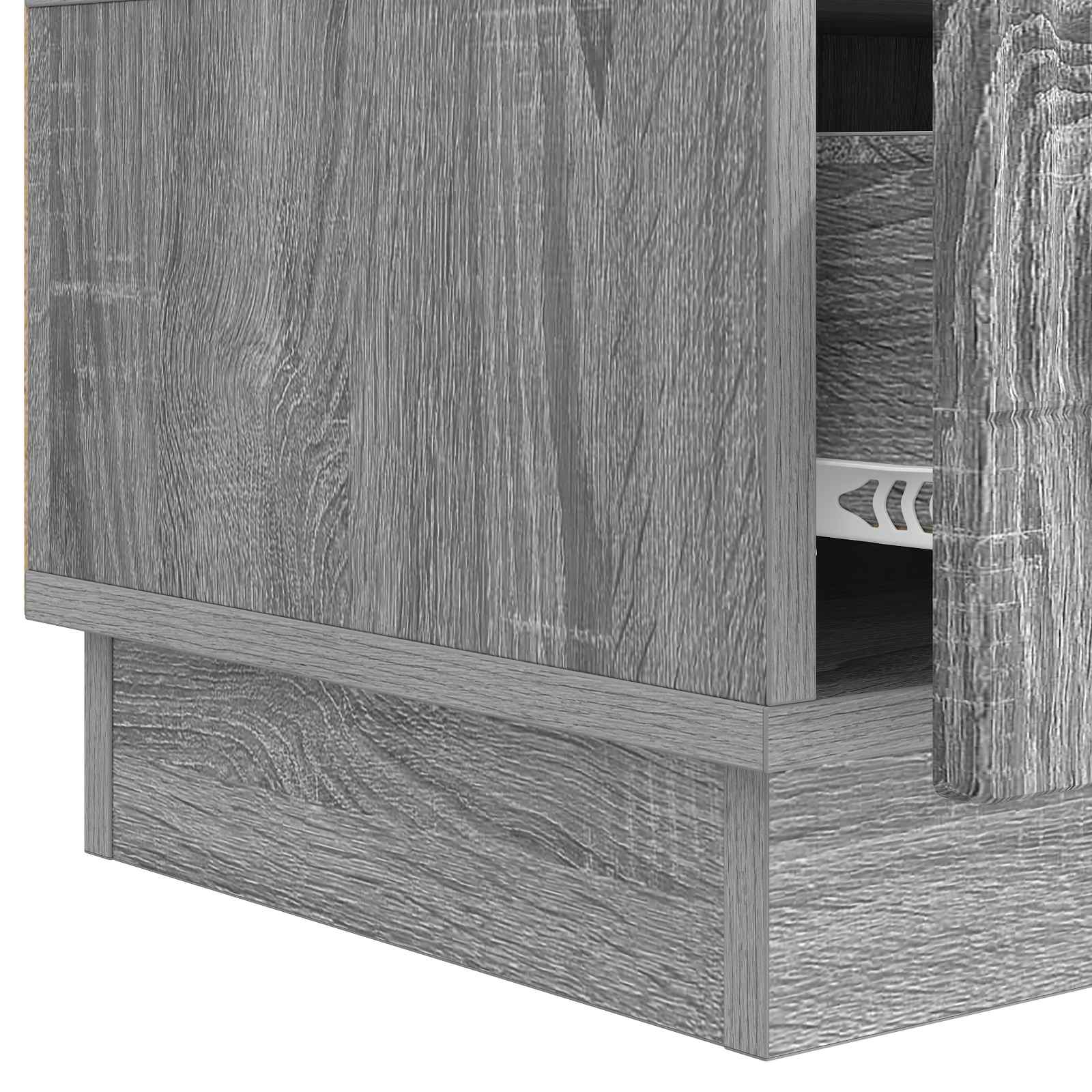 Meuble TV Sonoma gris 147 x 34,5 x 27 cm Bois d'ingénierie - XIOS