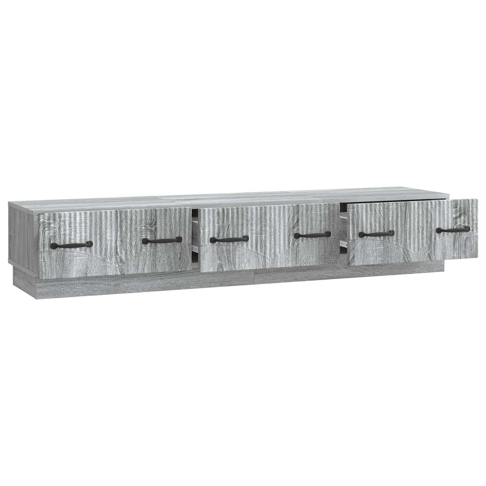 Meuble TV Sonoma gris 147 x 34,5 x 27 cm Bois d'ingénierie - XIOS