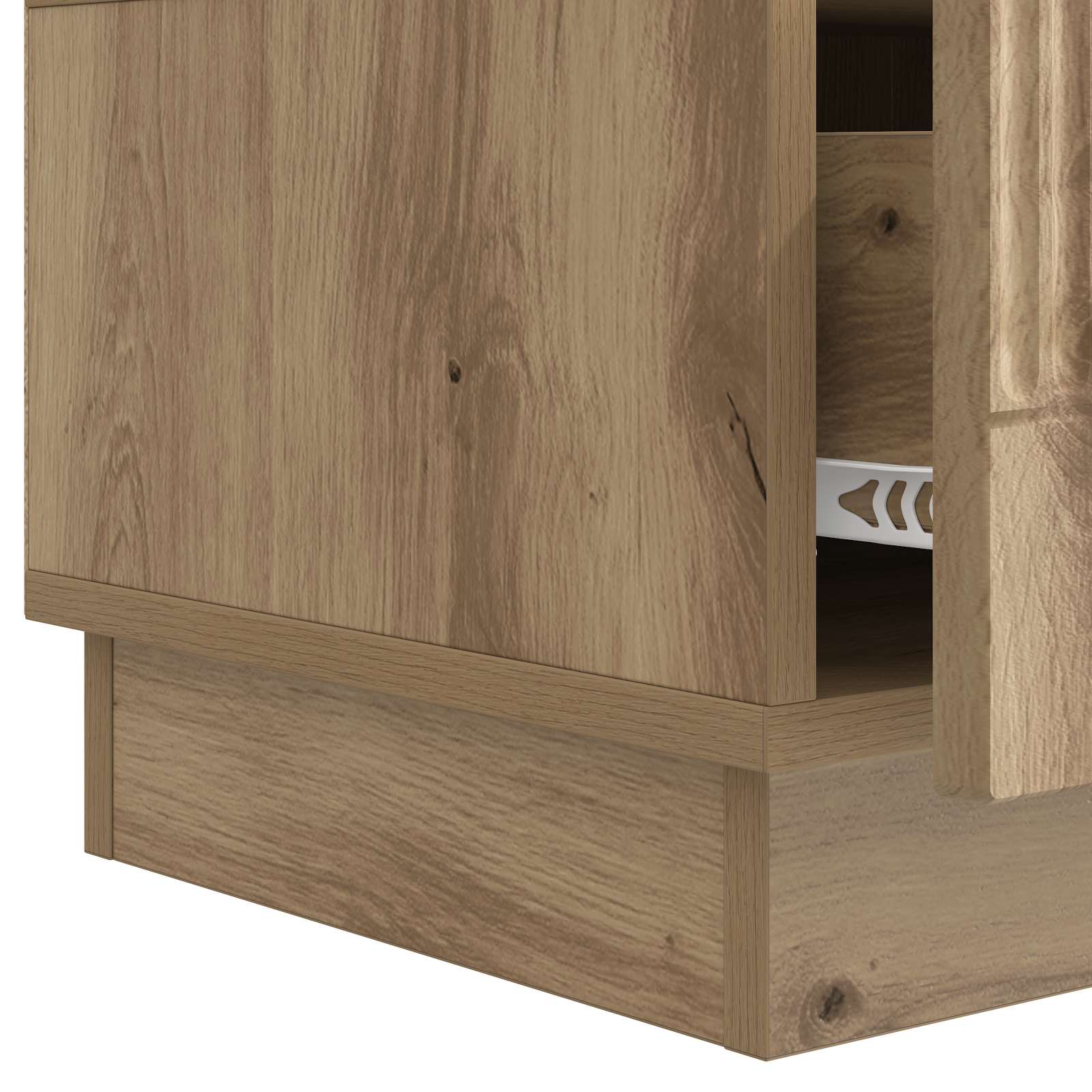Meuble TV Chêne artisanal 147 x 34,5 x 27 cm Bois d'ingénierie - XIOS
