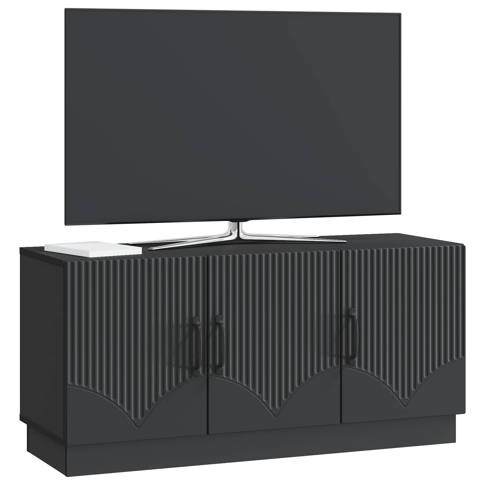 Meuble TV Noir 99 x 34,5 x 47 cm Bois d'ingénierie - XIOS