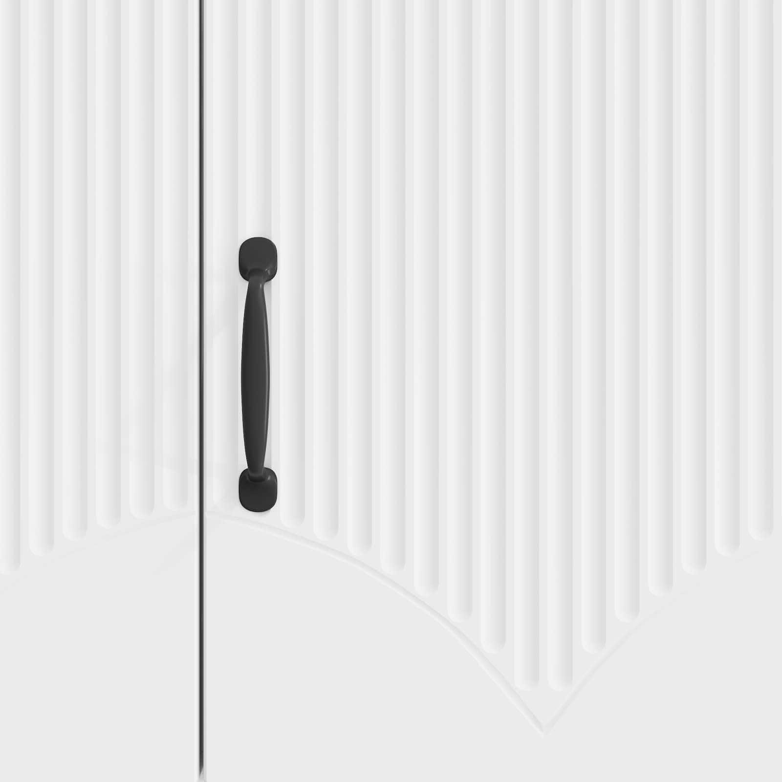 Meuble TV Blanc brillant 99 x 34,5 x 47 cm Bois d'ingénierie - XIOS