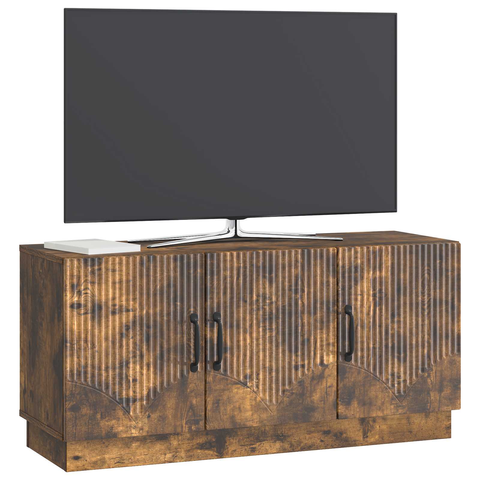 Meuble TV Chêne fumé 99 x 34,5 x 47 cm Bois d'ingénierie - XIOS