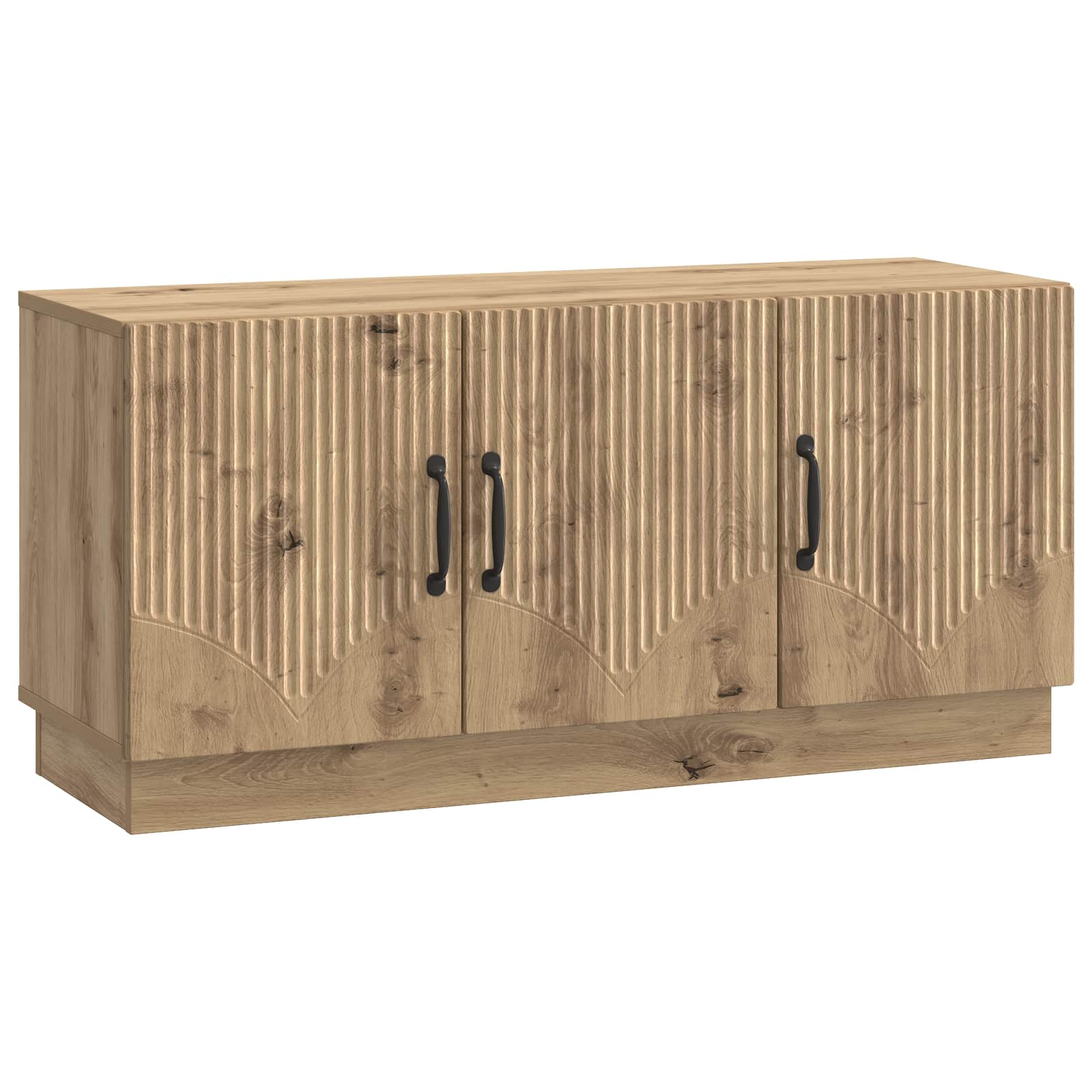 Meuble TV Chêne artisanal 99 x 34,5 x 47 cm Bois d'ingénierie - XIOS