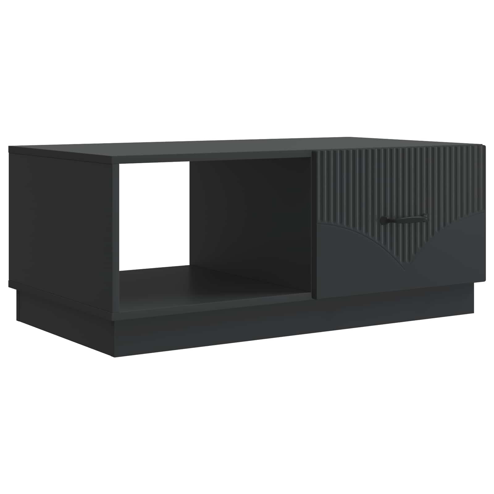 Table basse Noir 90 x 50 x 37 cm Bois d'ingénierie - XIOS
